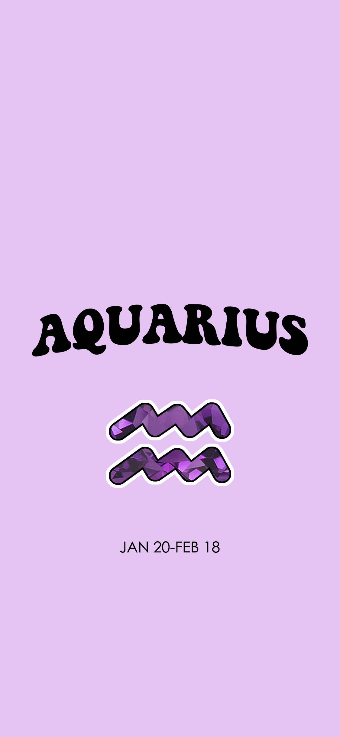 Poster Zodiac Vărsător Violet Fundal