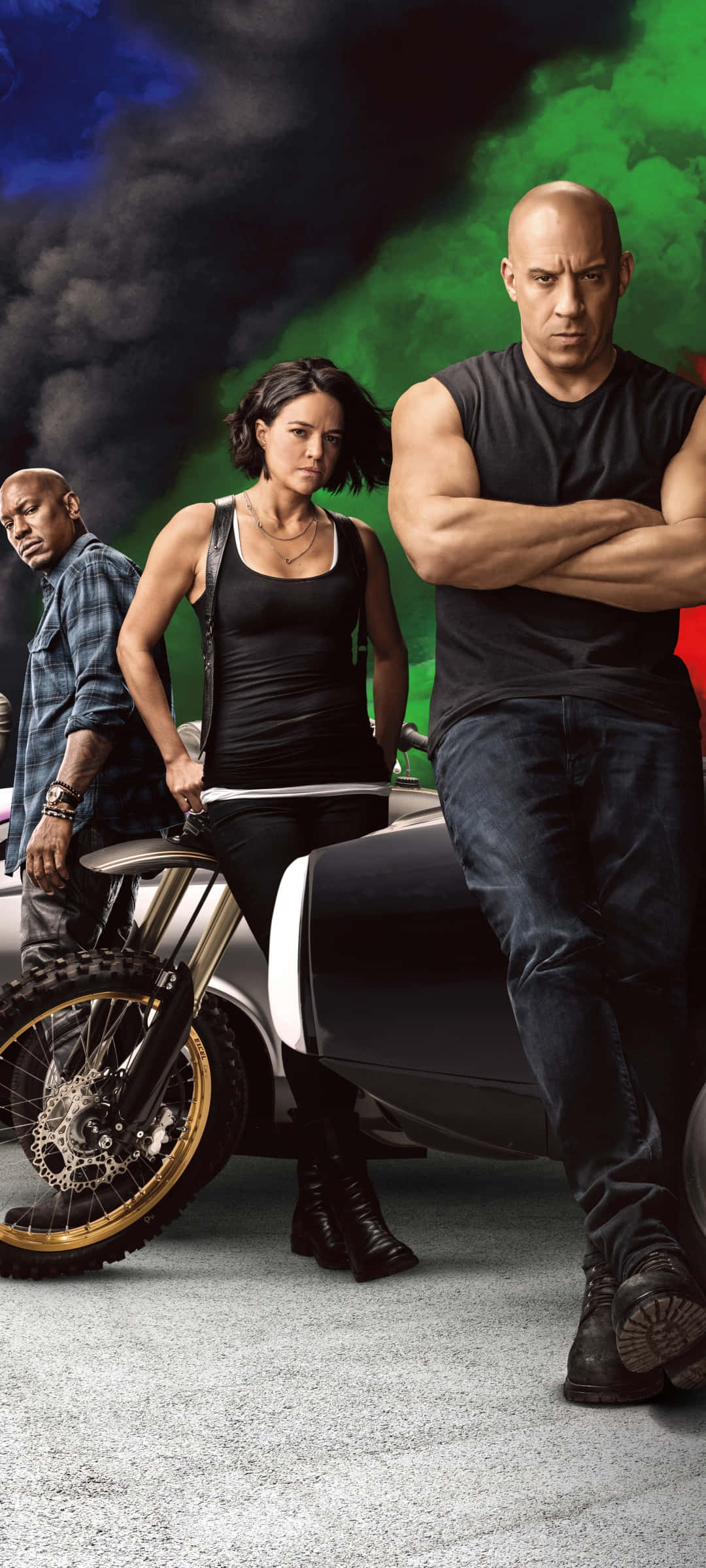 posterul filmului „The Fast and the Furious” Fundal