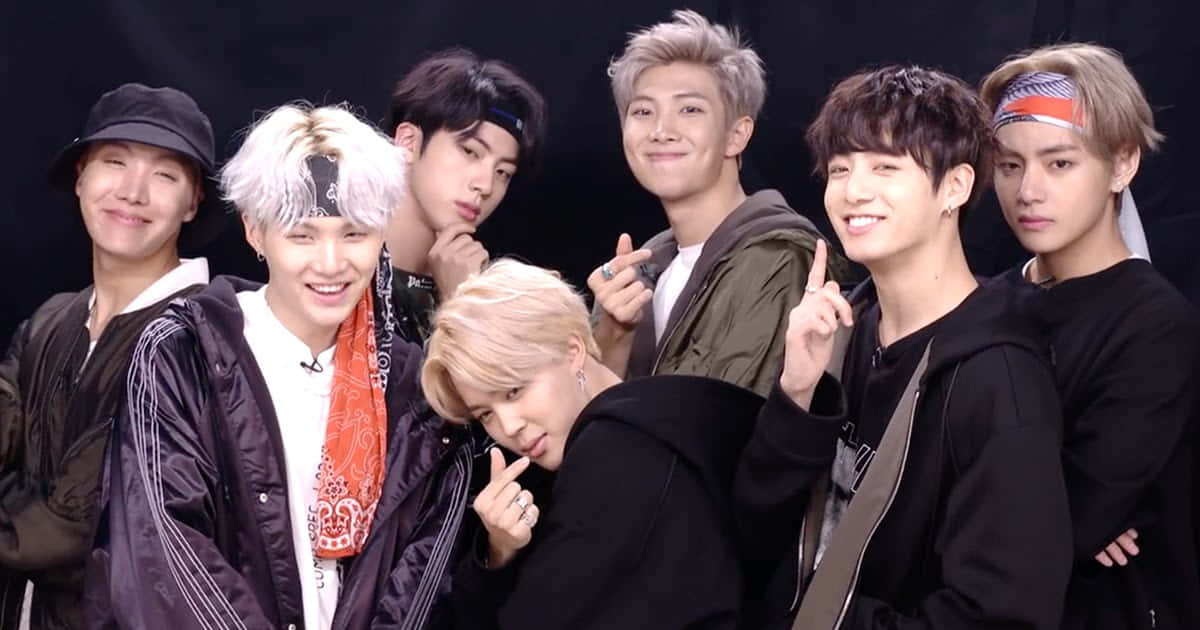 Poza BTS la The Ellen DeGeneres Show Fundal