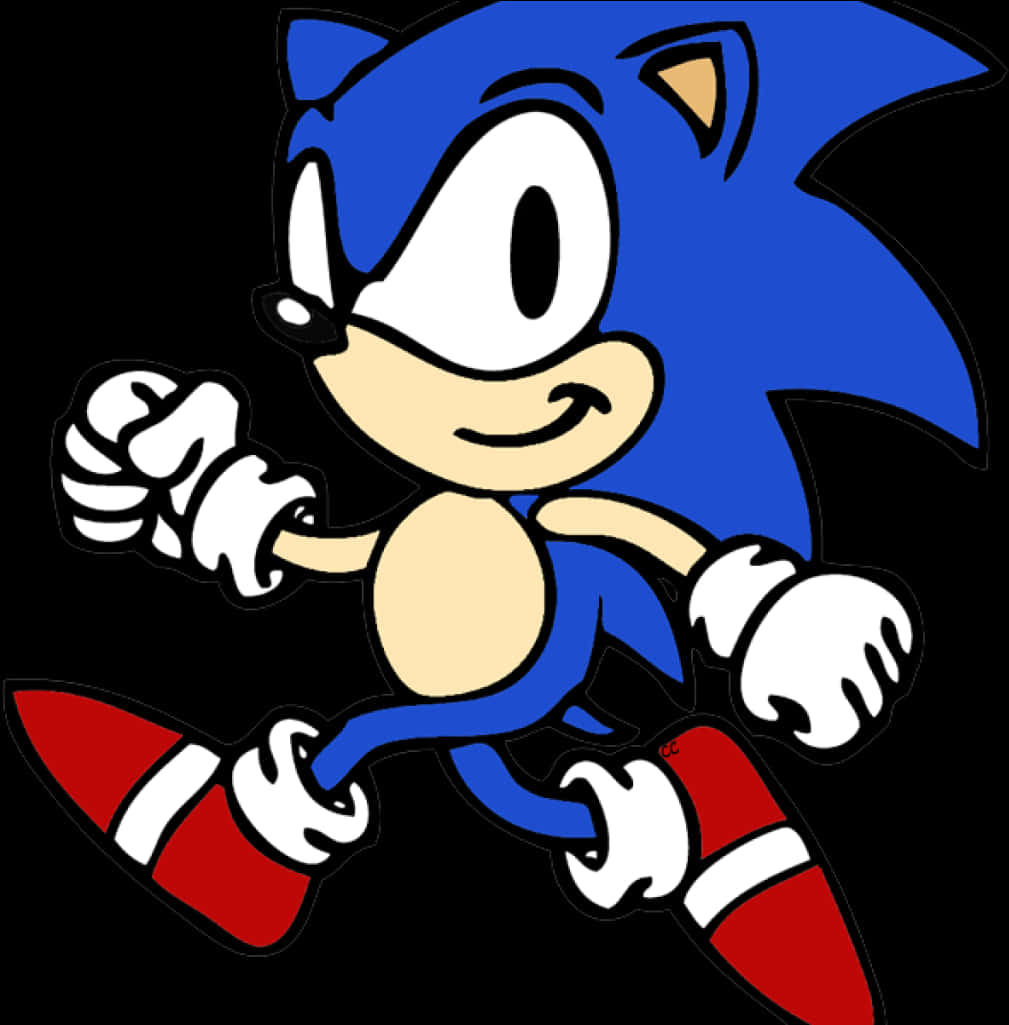 Poză clasică Sonic The Hedgehog Fundal