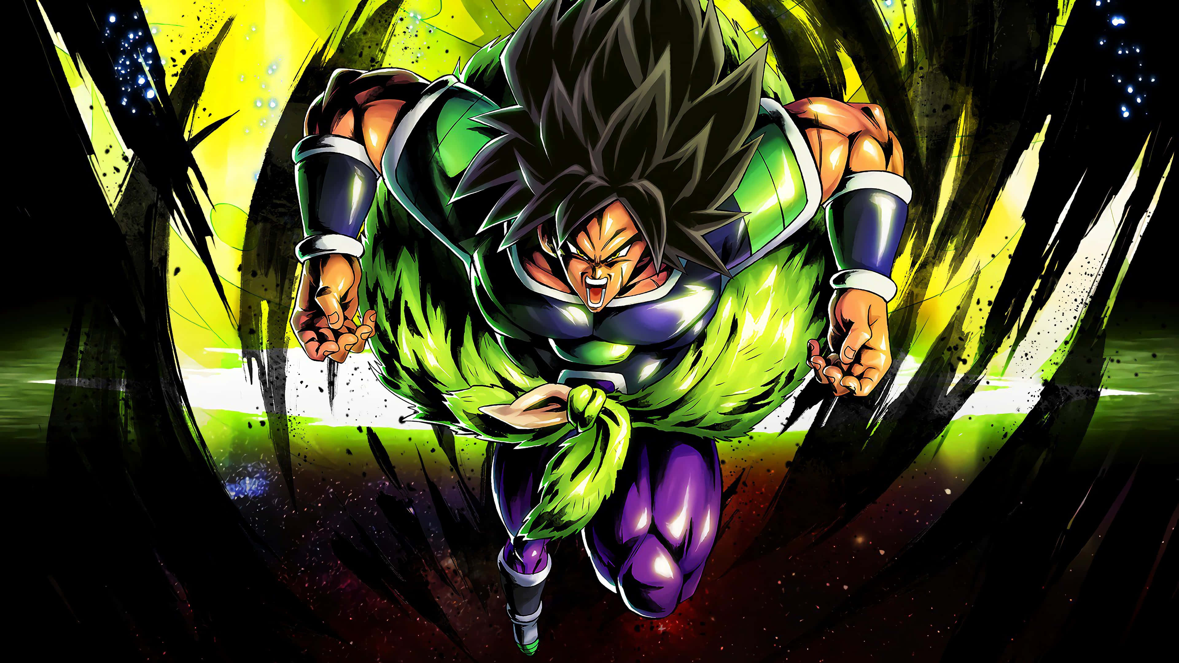 Poza cu Goku verde și negru din Dragon Ball Super Fundal