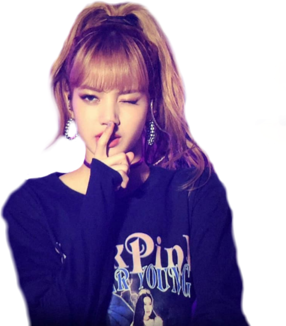 Poză cu membră Blackpink făcând gestul „Șșt” Fundal