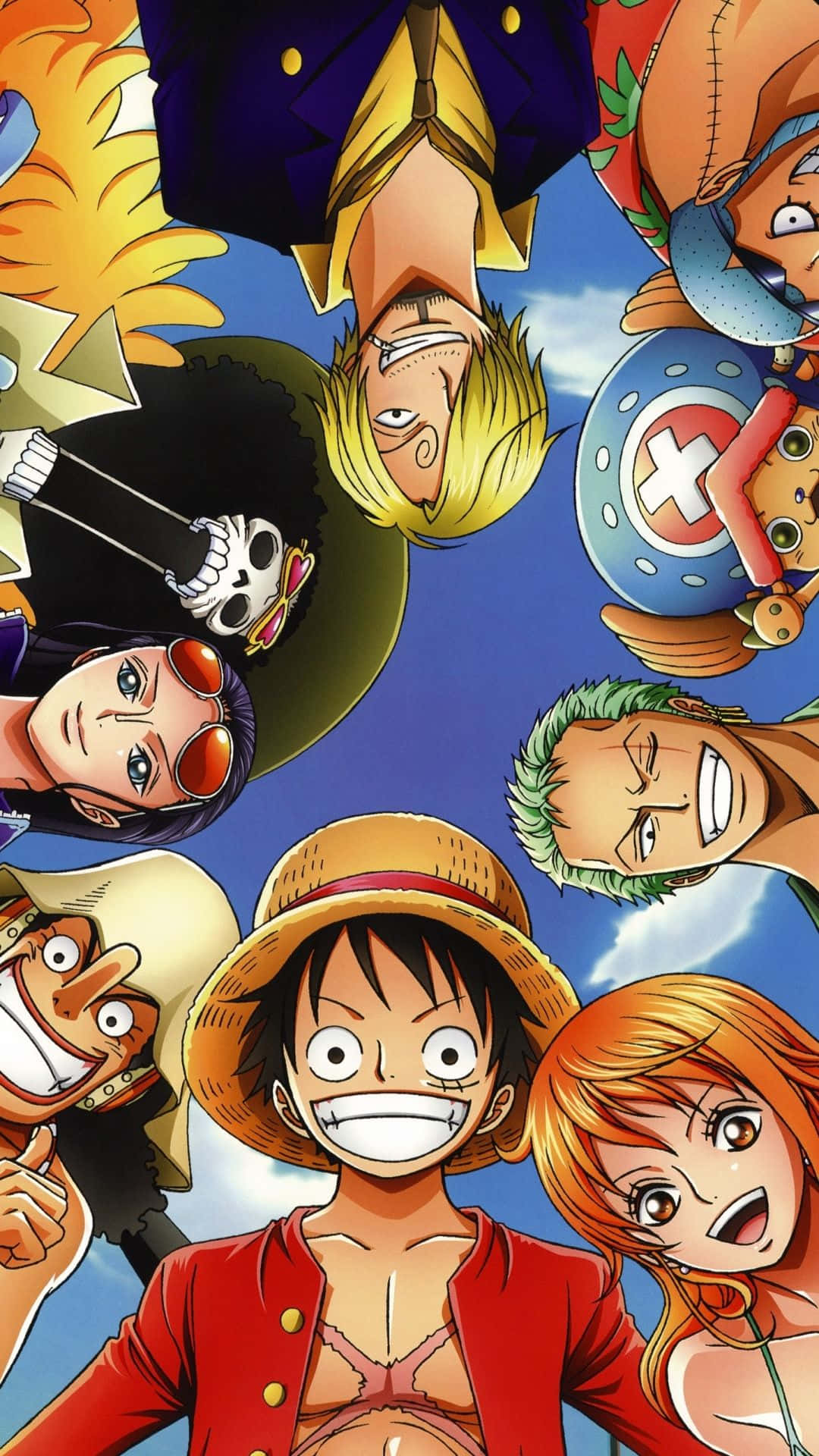 Poză de grup cu echipajul One Piece Fundal