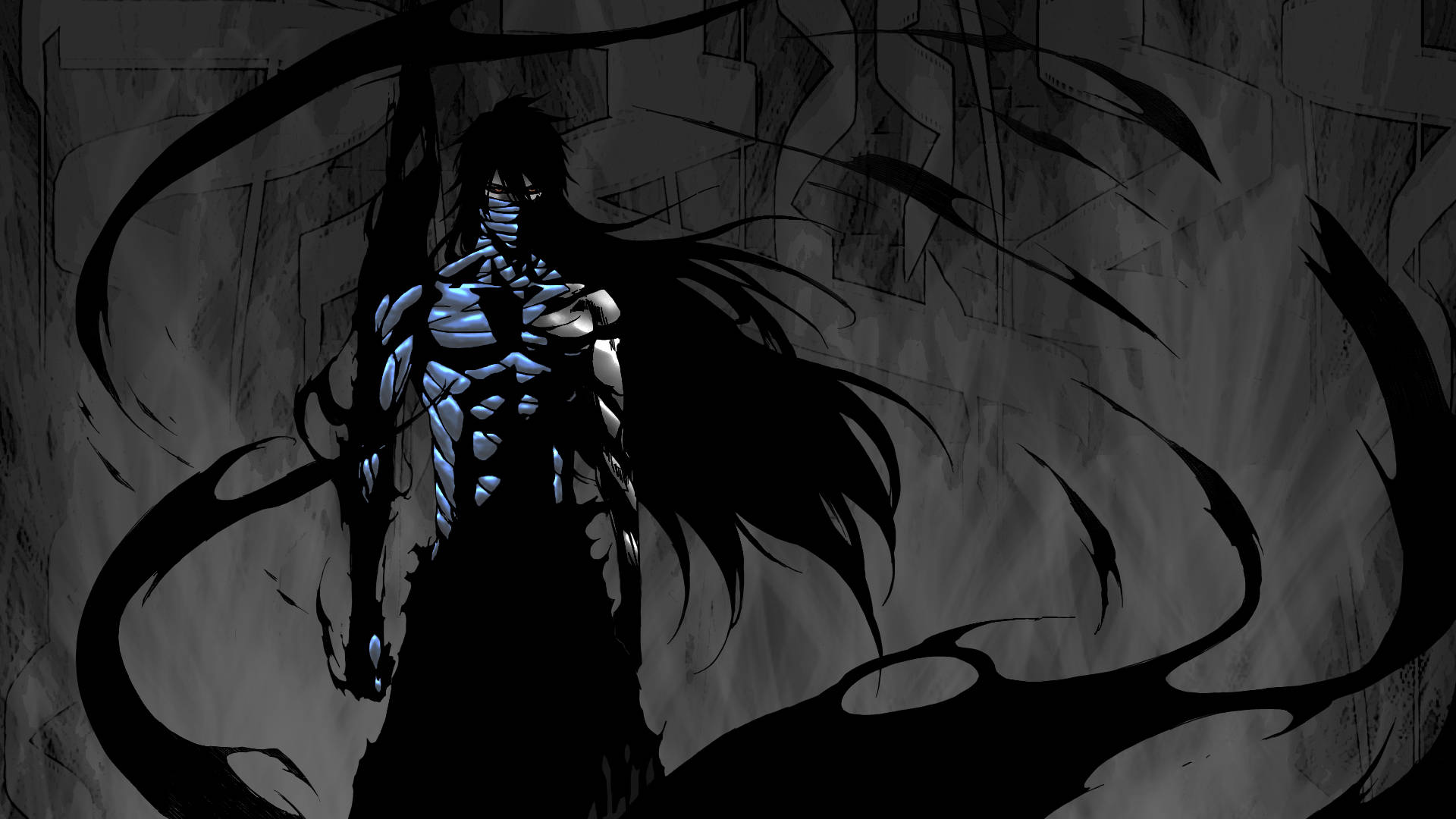 Poză de luptă intensă cu demonul anime Ichigo Kurosaki Fundal