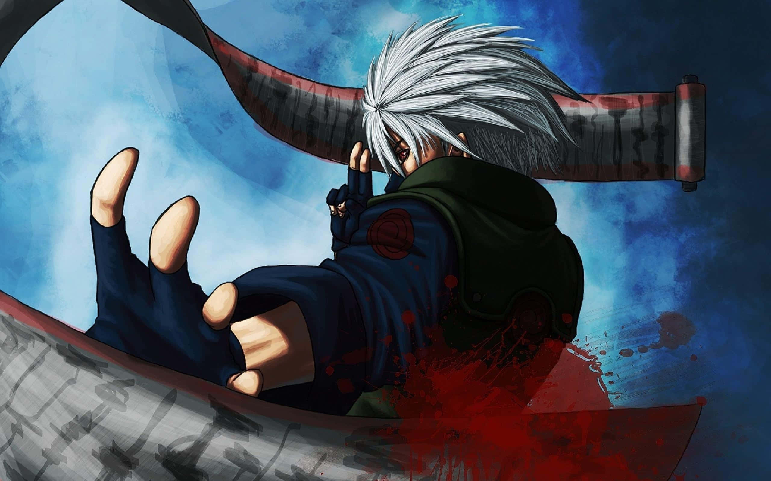 Poziția Epică de Luptă a lui Naruto Uzumaki în Naruto Shippuden Fundal