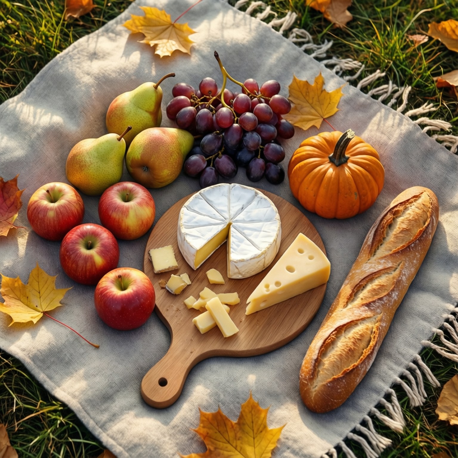 Prăjitură de toamnă pentru picnic Fundal