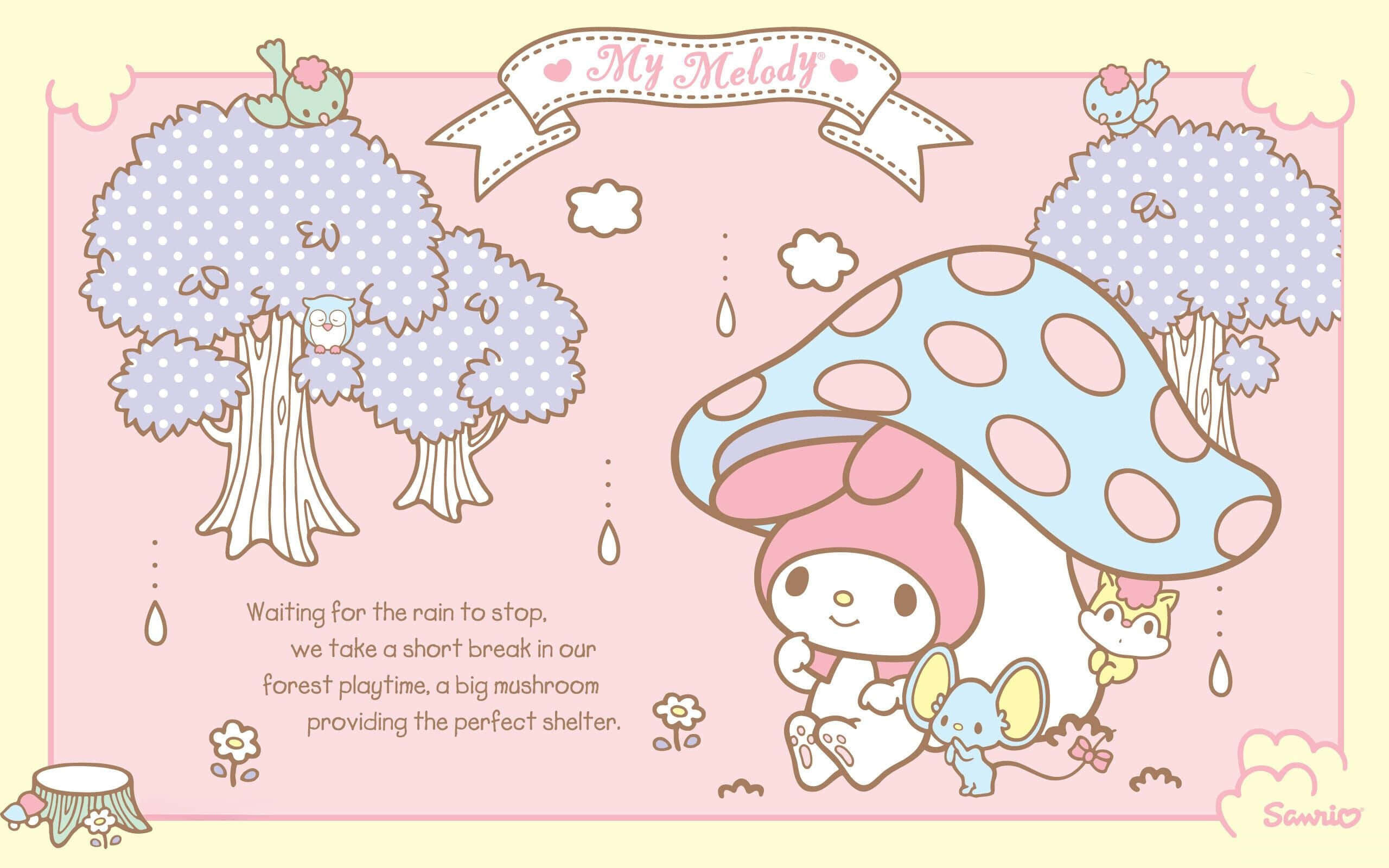Pregătește-te pentru o zi plină de distracție cu Sanrio! Fundal
