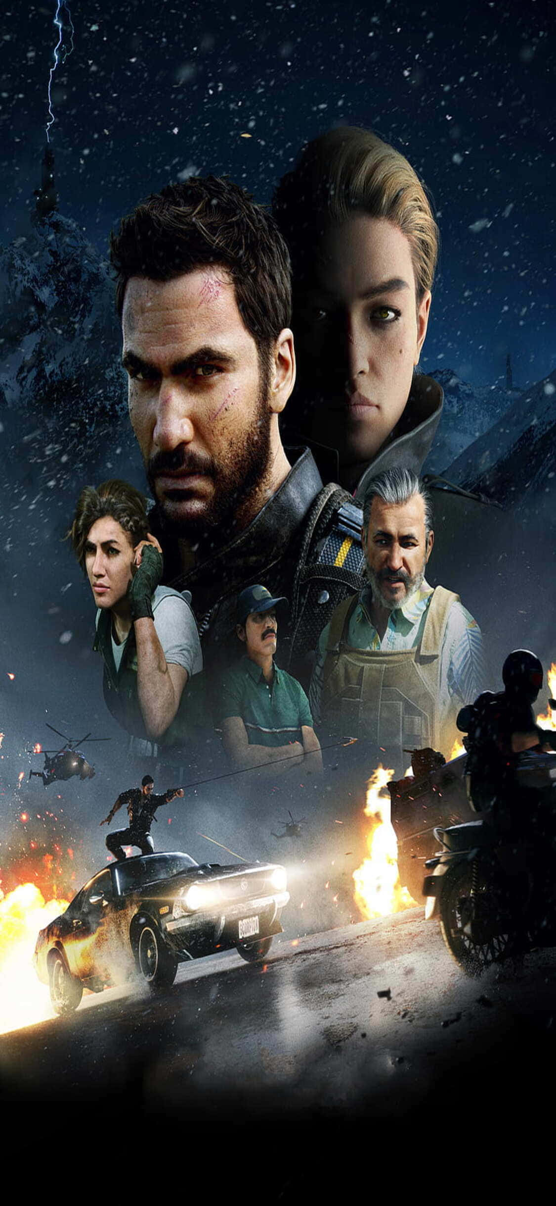 Pregătește-te pentru acțiune cu iPhone X și Just Cause 4 Fundal