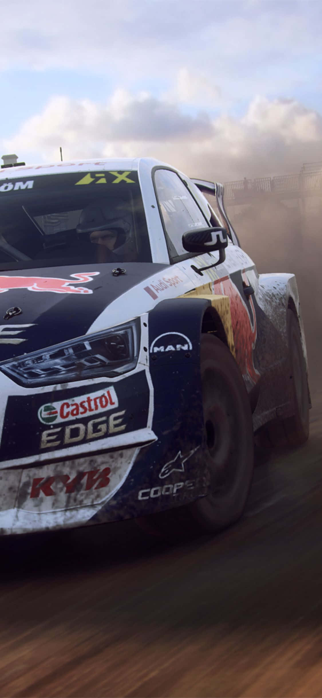 Pregătește-te pentru niște călătorii sălbatici de rally dirt cu iPhone Xs Fundal