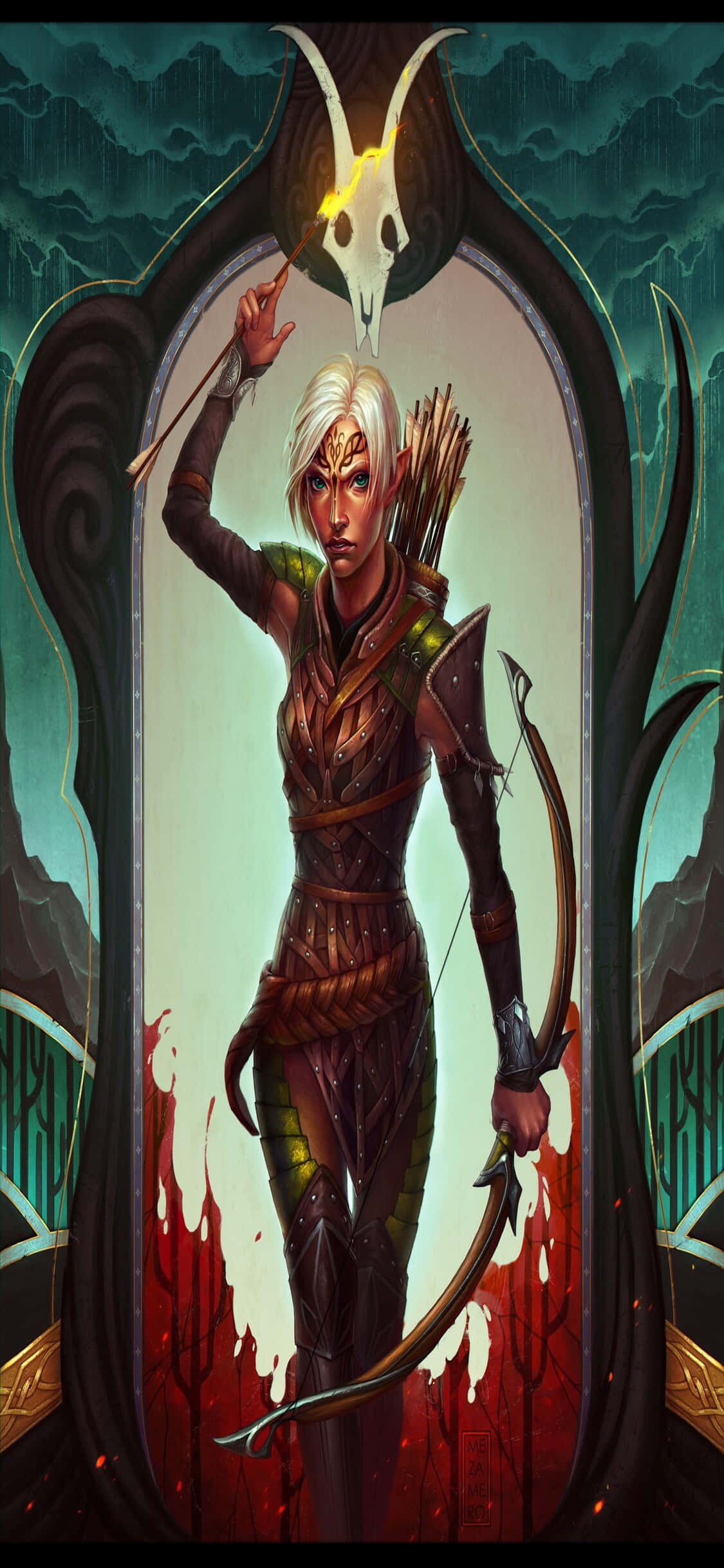 Pregătește-te pentru o aventură epică cu iPhone Xs și Dragon Age Inquisition Fundal
