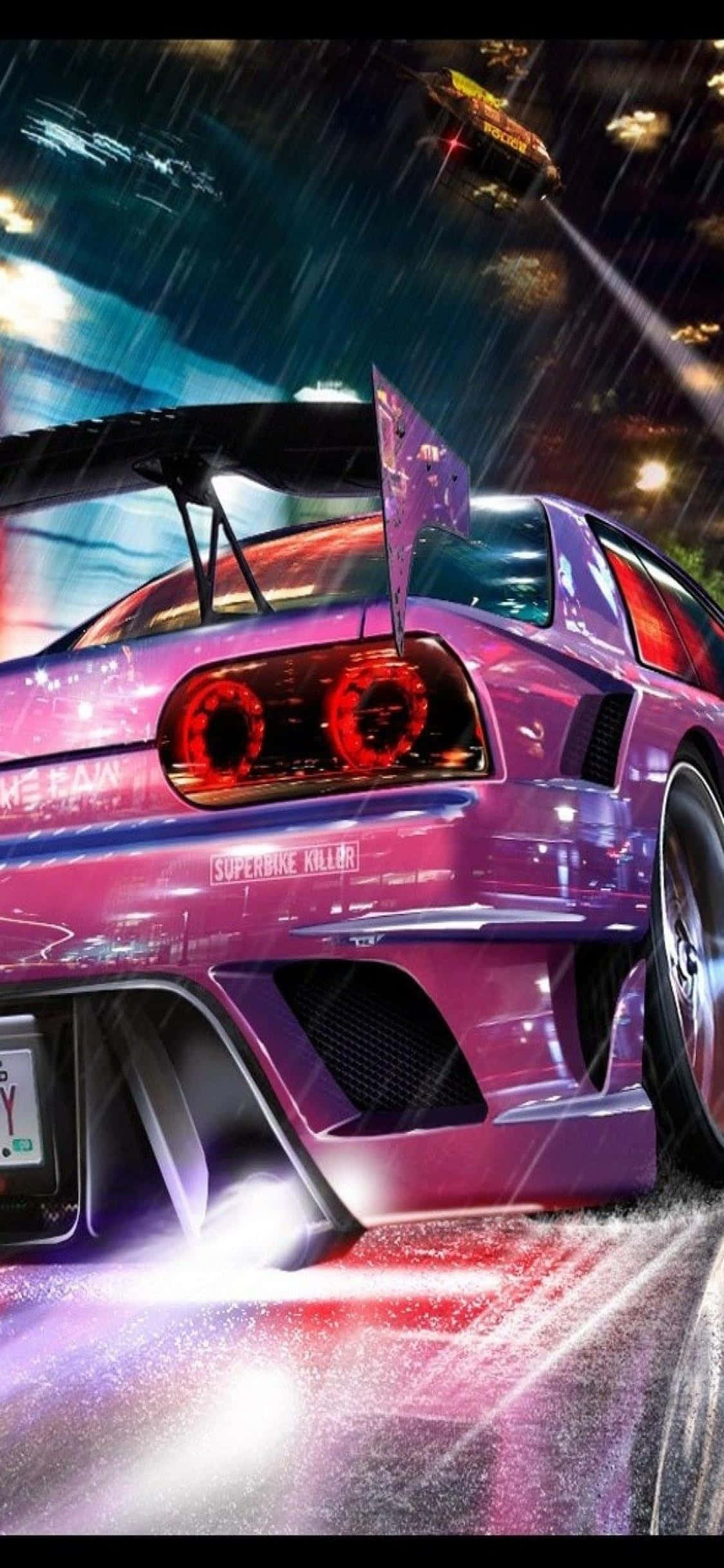 Pregătește-te să Accelerezi în Need for Speed Heat pe iPhone Xs Fundal
