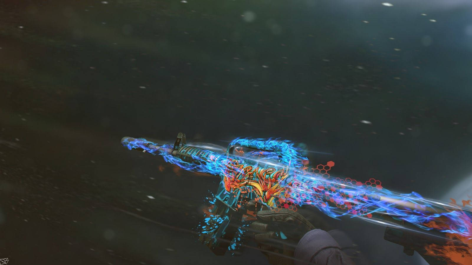 Pregătește-te să domini câmpul de luptă virtual cu această armă CSGO badass Fundal