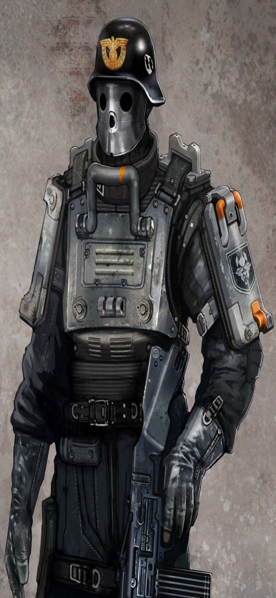 Pregătit pentru o aventură plină de jocuri cu un iPhone Xs și Wolfenstein II? Fundal