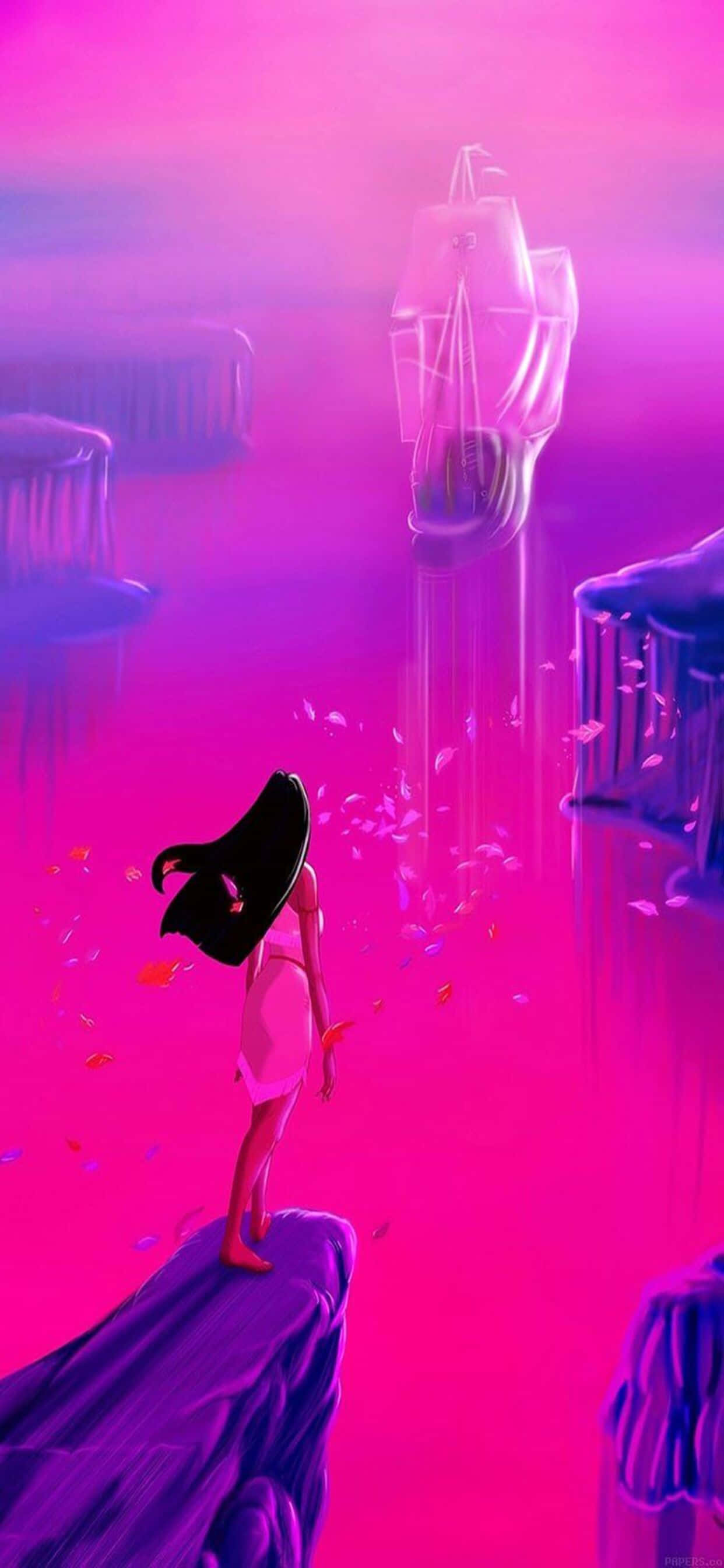 Pregătește-te pentru ore întregi de distrație nelimitată cu iPhone Xs Max Disney! Fundal