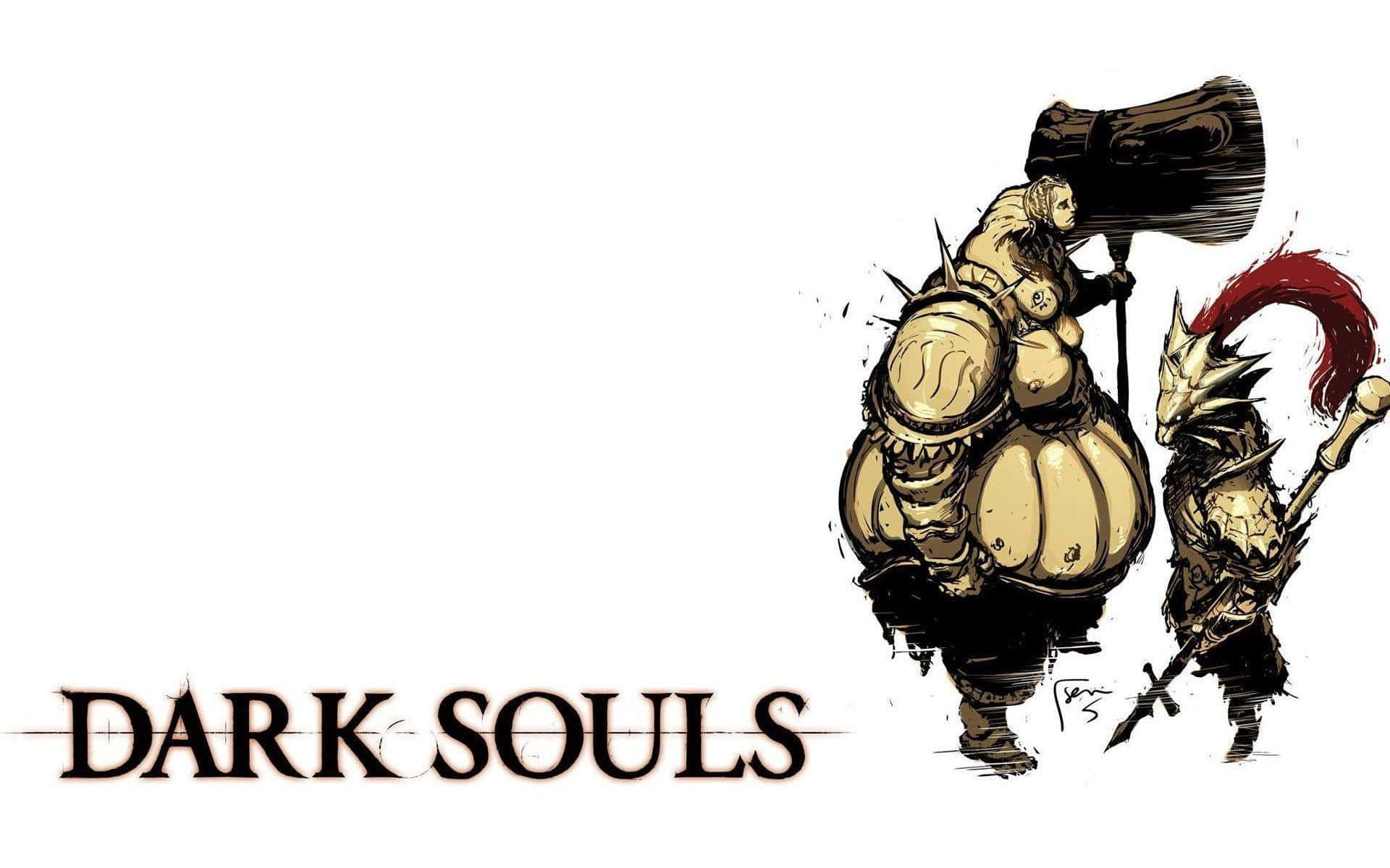 Preia-ți destinul în lumea mitică a jocului Dark Souls Fundal