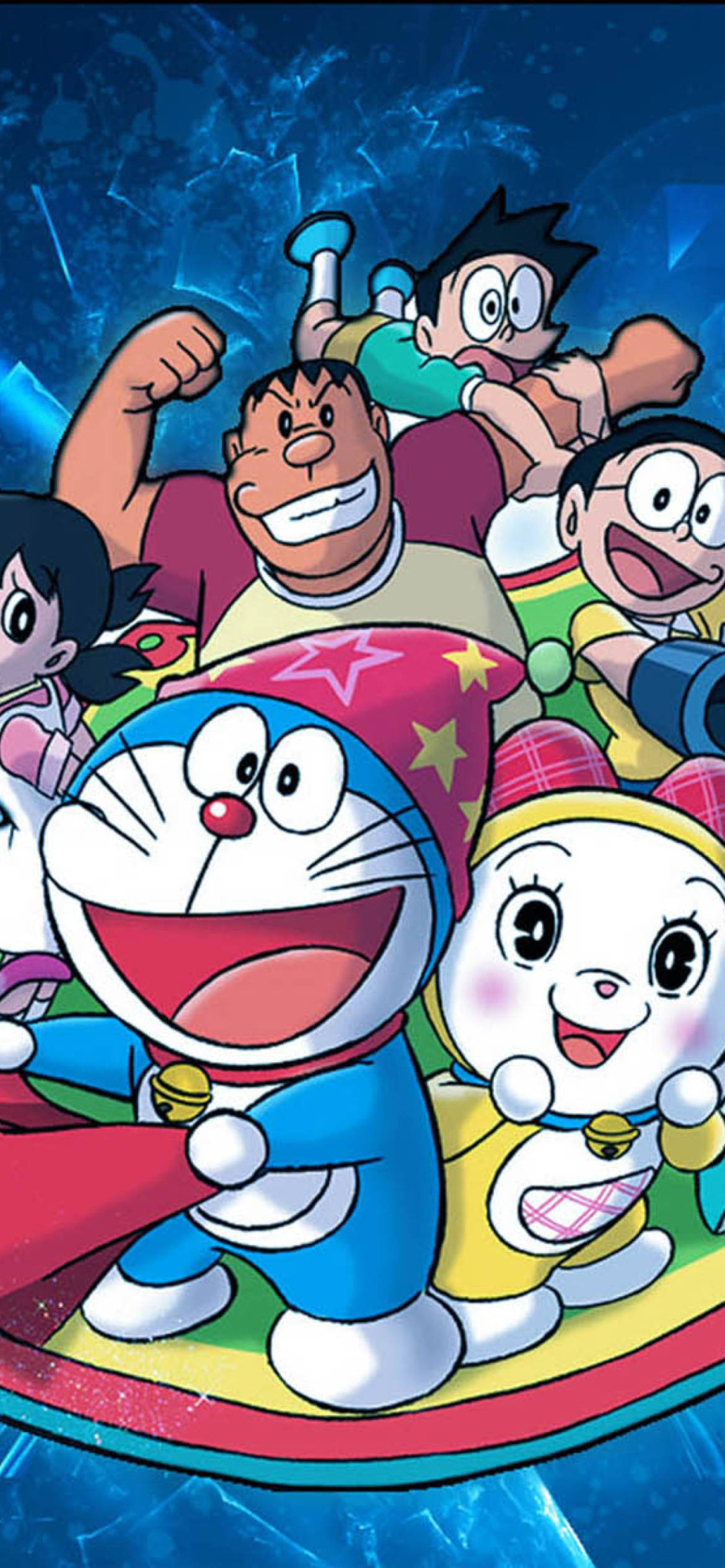 Prieteni veseli și Doraemon iPhone Fundal