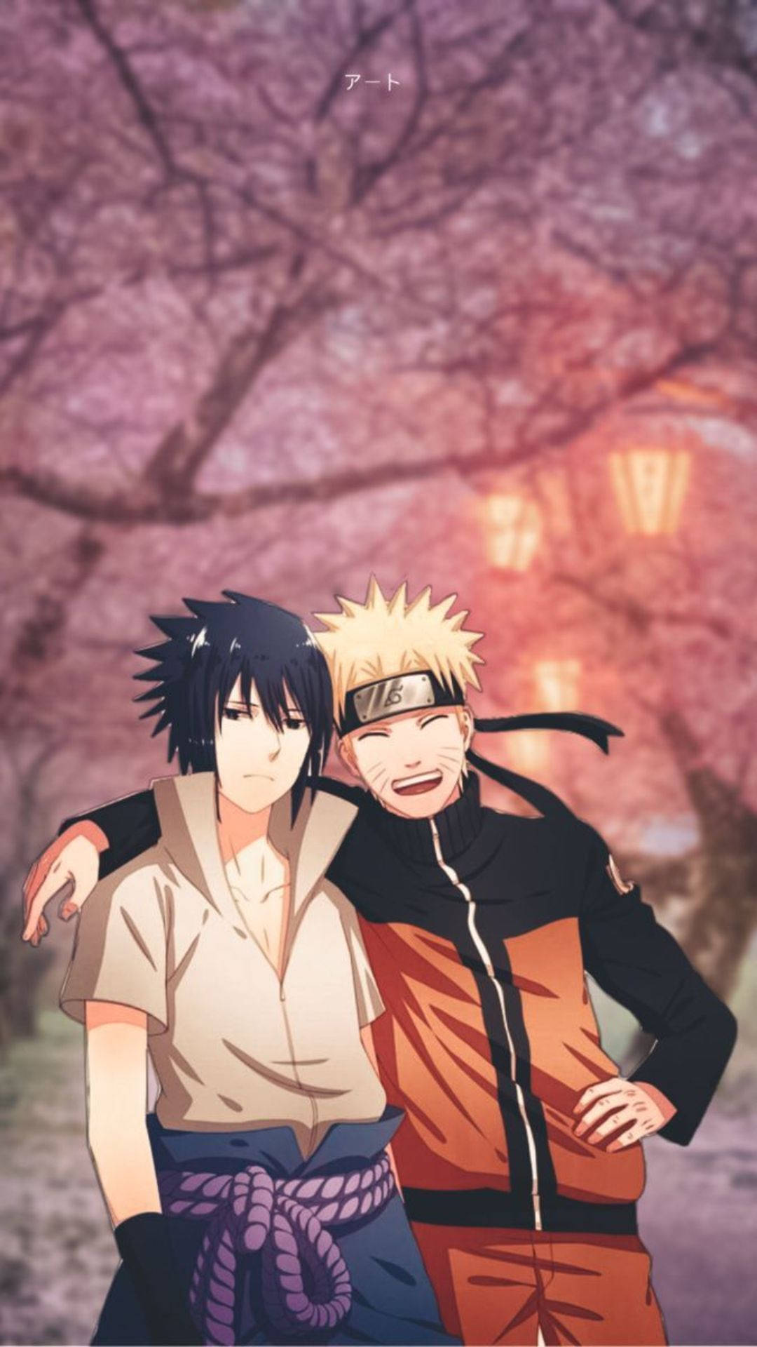 Prietenia Sasuke Naruto iPhone Anime Fundal