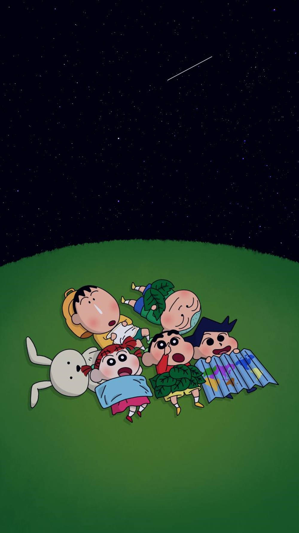 Prietenii lui Shin Chan iPhone Fundal