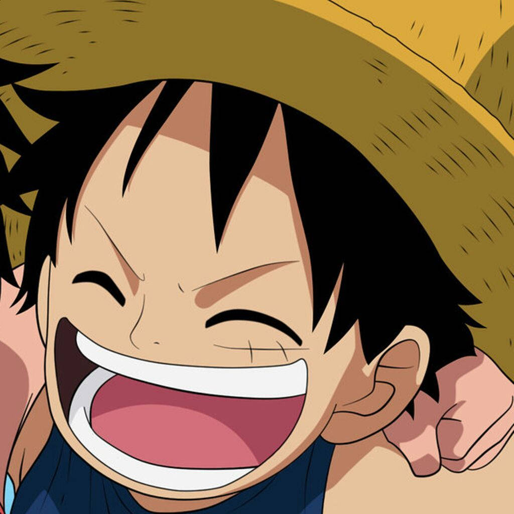 Prim-plan vesel copil Luffy One Piece PFP Fundal