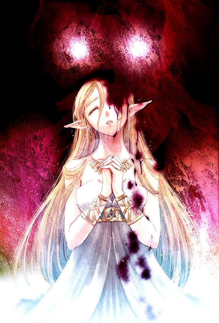 Prințesa Zelda care plânge Botw Fundal