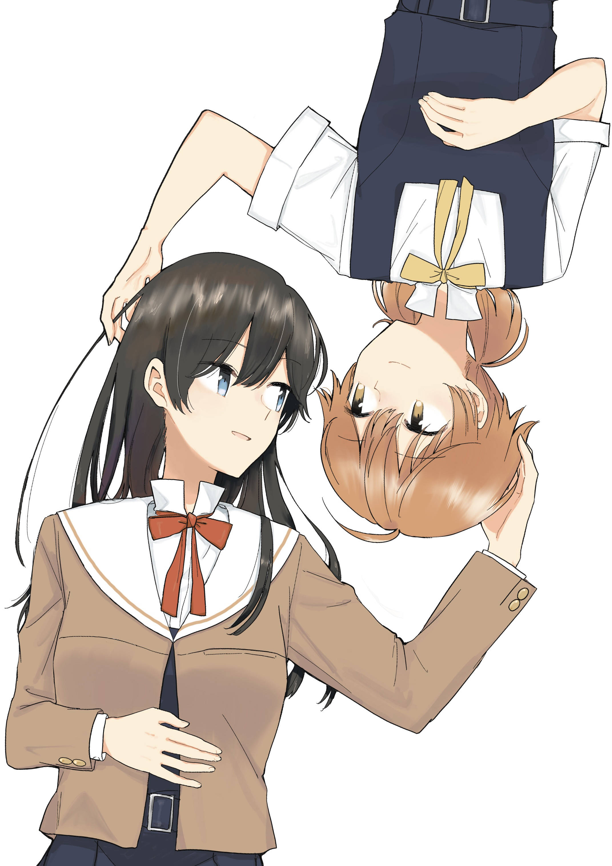 Privire Dulce de Lesbiene Anime Fundal