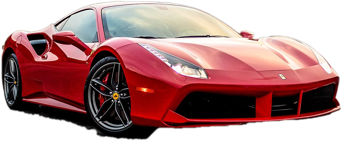 Profil de Supermașină Ferrari Roșie Fundal