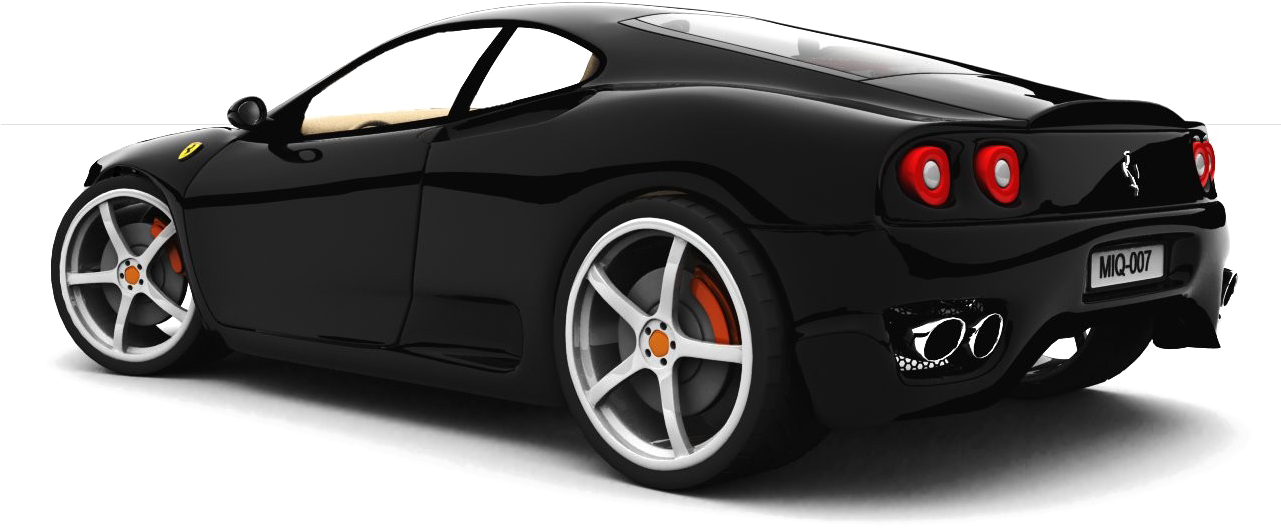Profil Ferrari Sport Negru Fundal