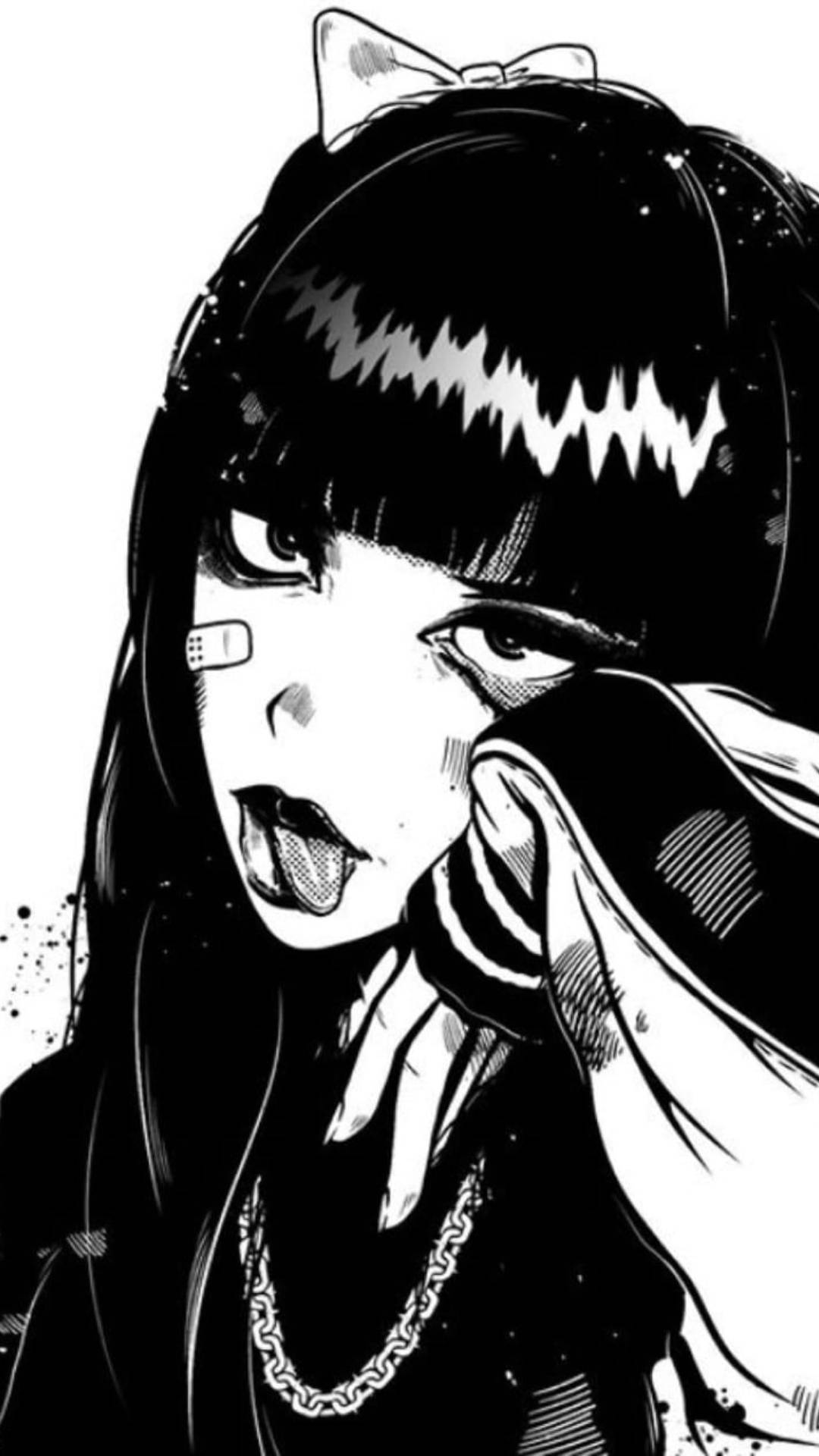 Profil Instagram Anime Fată Goth Fundal