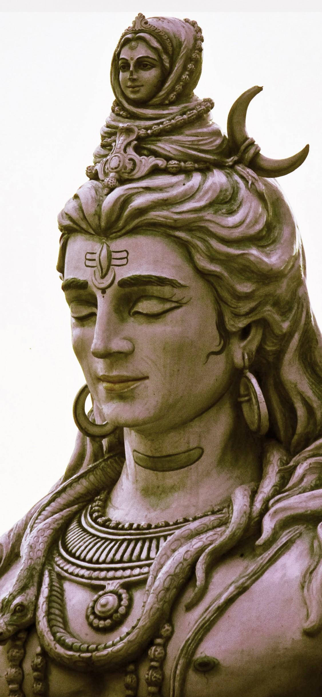 Profilul statuii Shiva iPhone Fundal