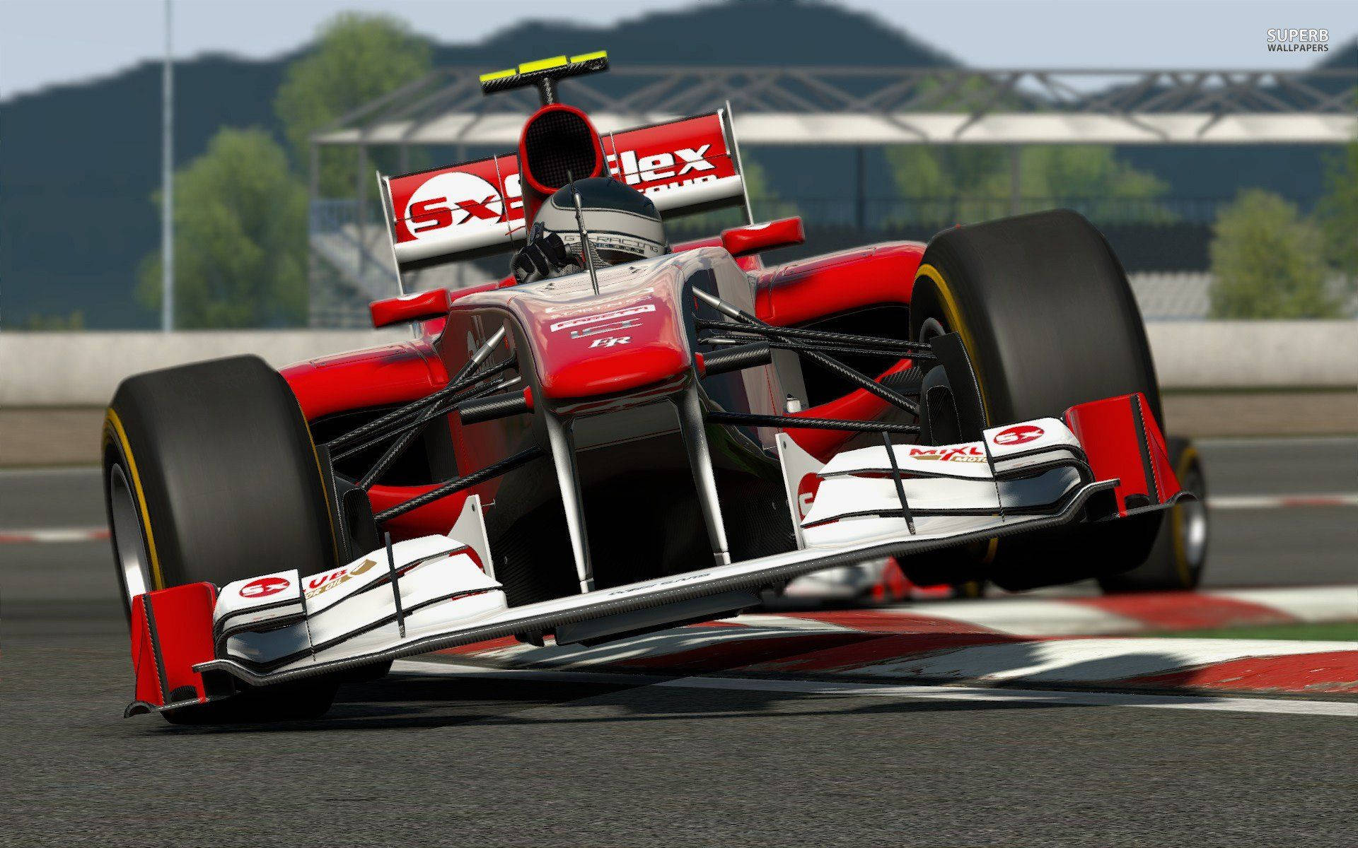 Project Cars 4K F1 Roșu Fundal