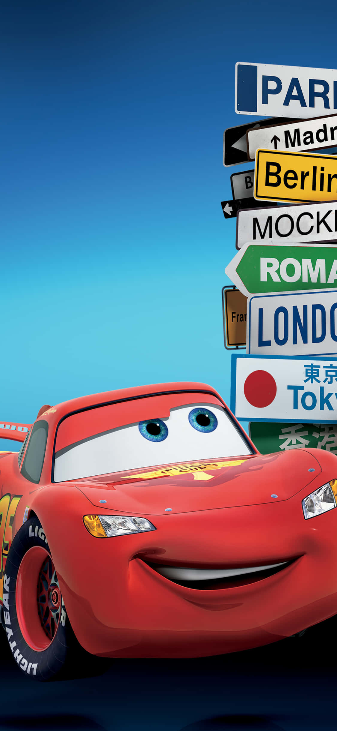 Protagonistul Lightning McQueen Fundal iPhone X Cars Fundal