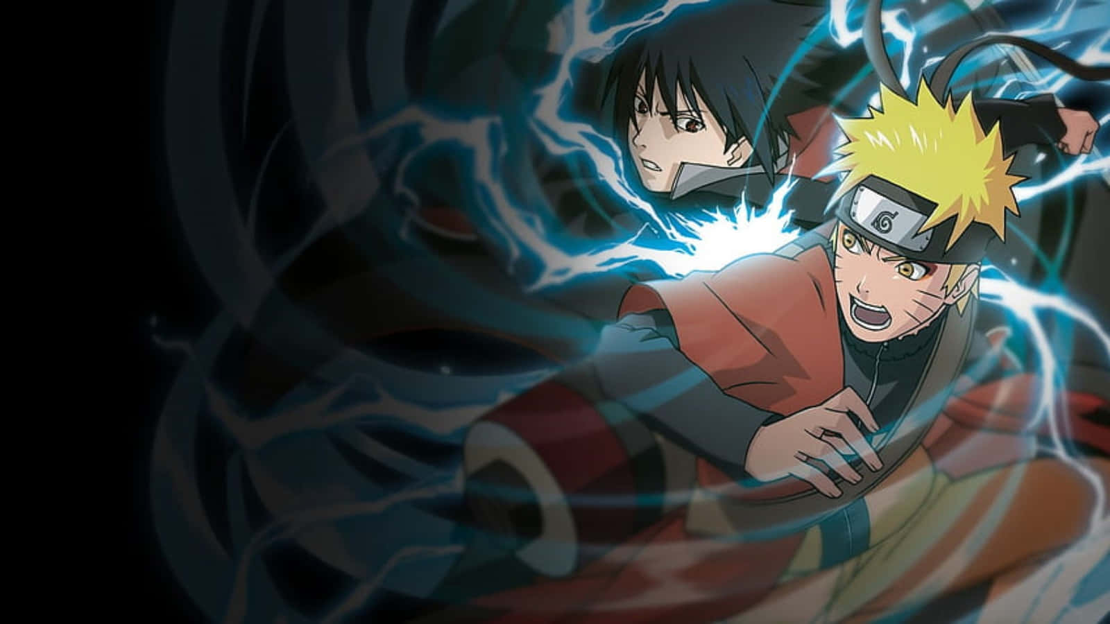 PS4 Naruto Sasuke și Naruto în echipă Fundal