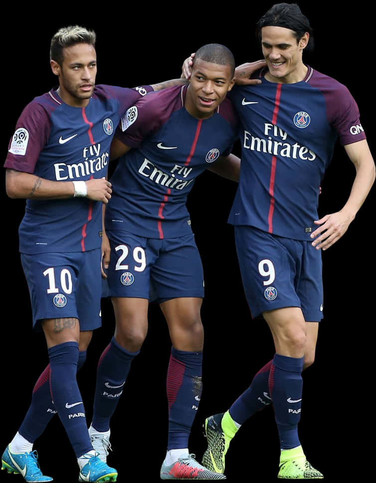 PSG Trio Sărbătoare Fundal