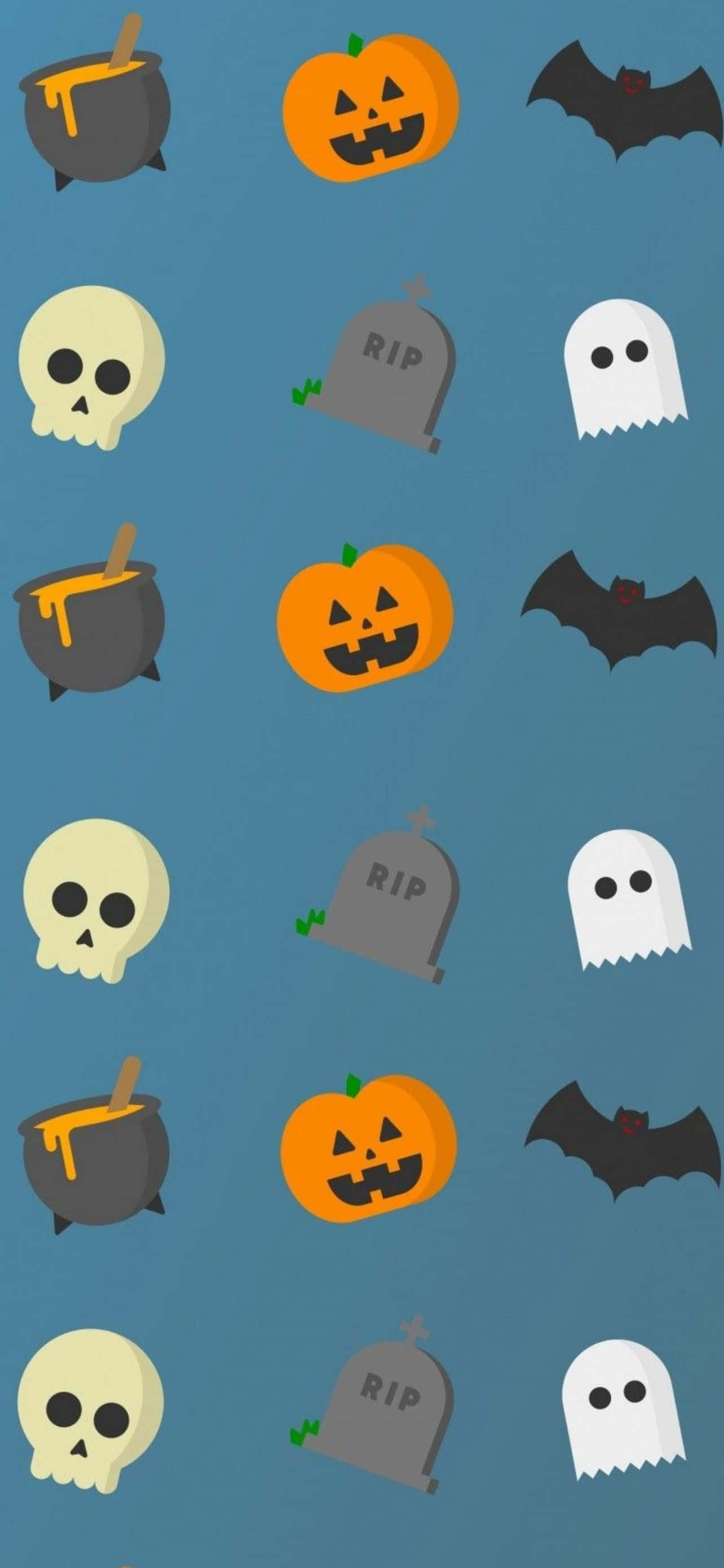 Pune-te în spiritul de Halloween cu acest wallpaper de iPhone festiv. Fundal