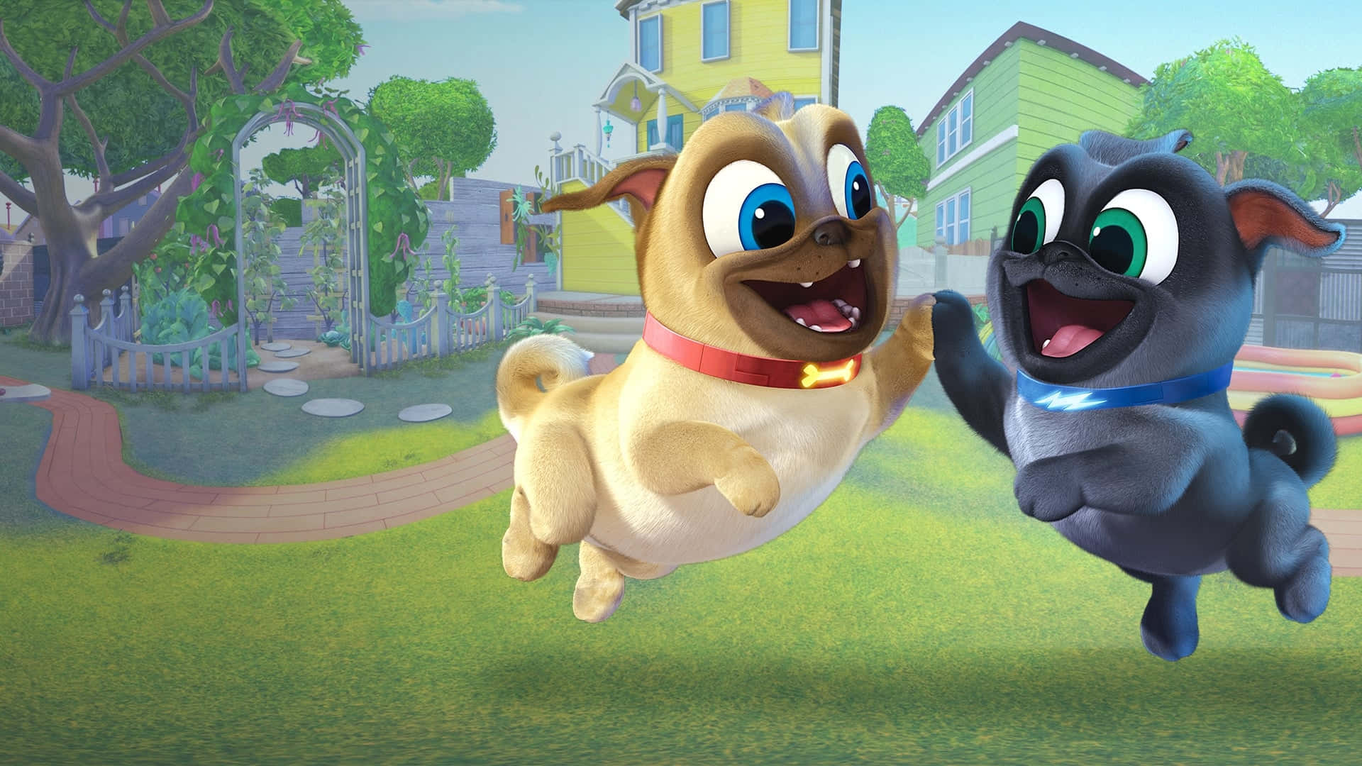 Puppy Dog Pals Bate palma Fundal