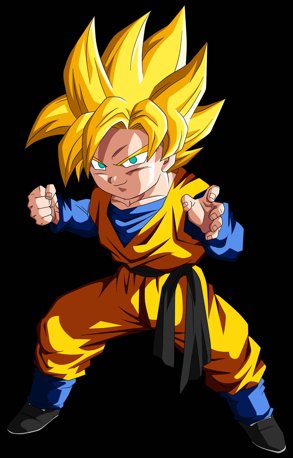 Putere Fierbinte Dezlănțuită - Goten în Transformarea Super Saiyan Fundal