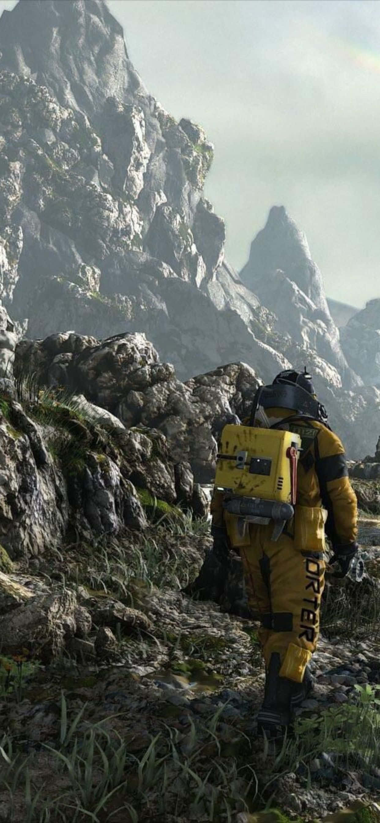 Putere supranaturală locuiește în iPhone Xs Max cu Death Stranding Fundal