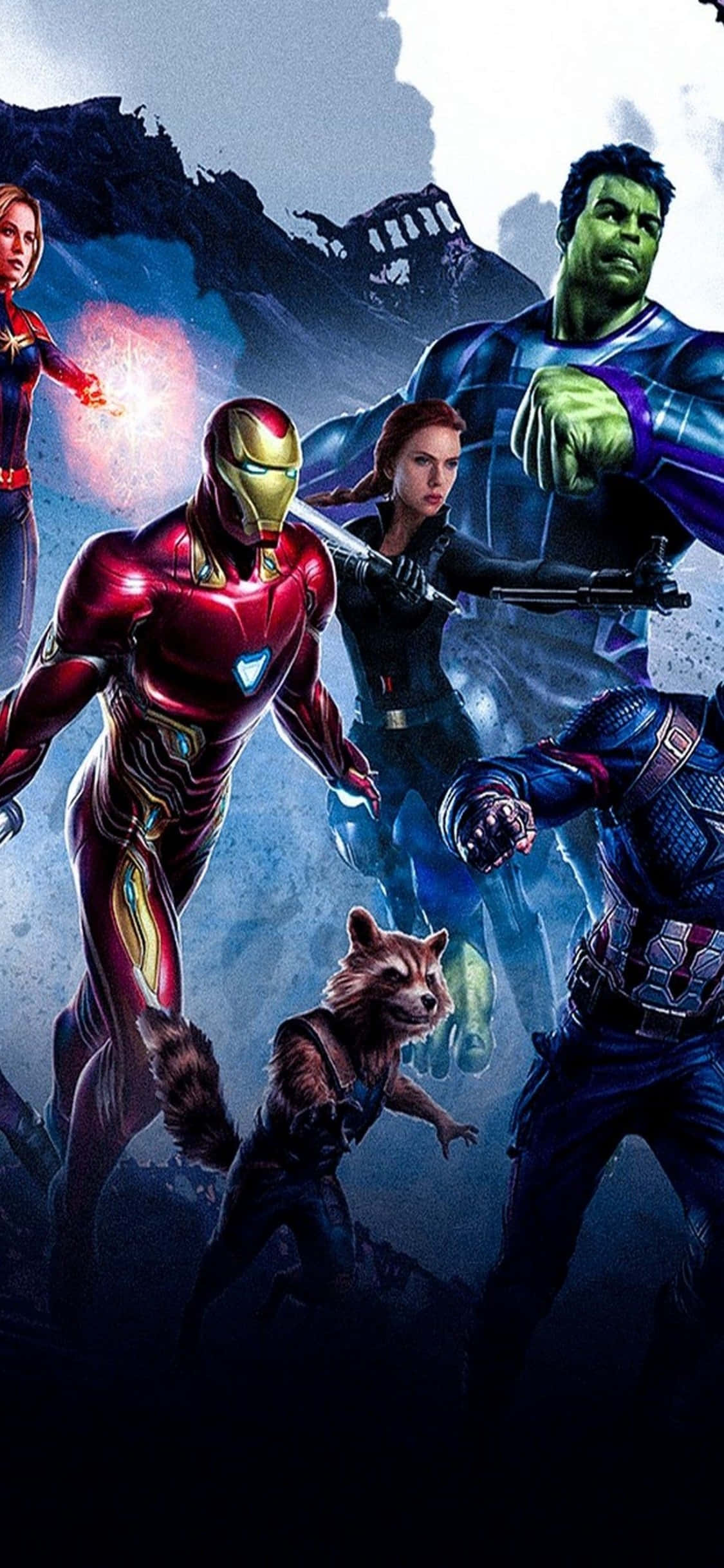“Puterea Marvel’s Avengers pe iPhone Xs” Fundal