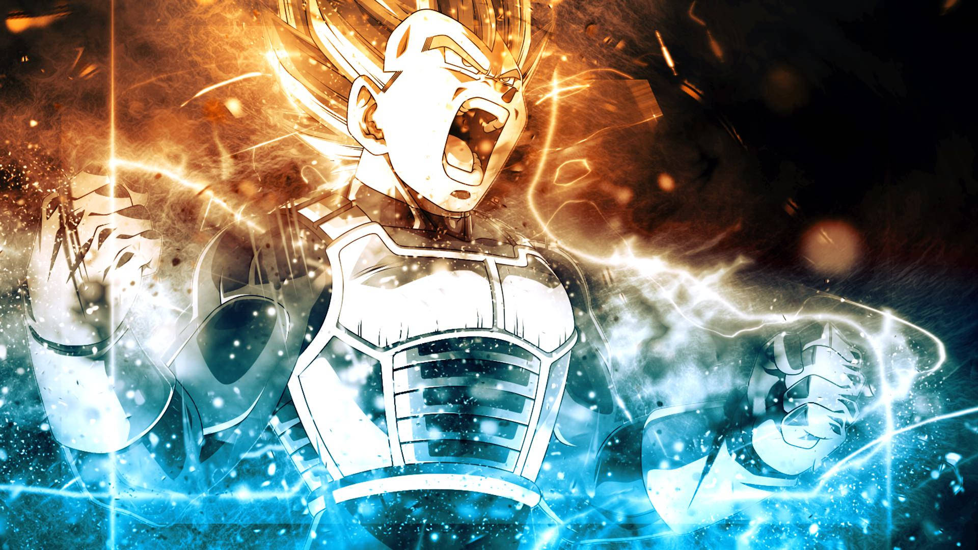 Dragon Ball Super Saiyan Vegeta în super broly, personaj anime.