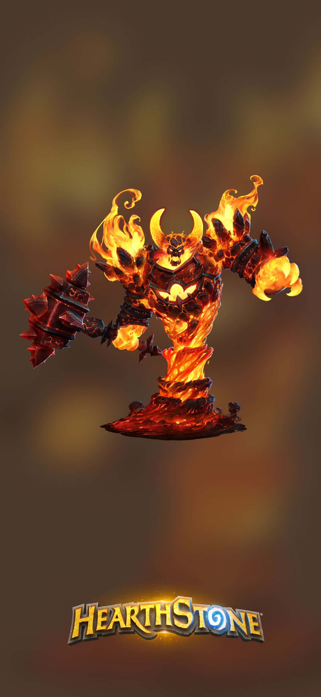 Ragnaros Stăpânul Focului fundal iPhone XS Hearthstone Fundal