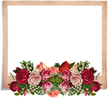 Ramă cu chenar decorat floral Fundal