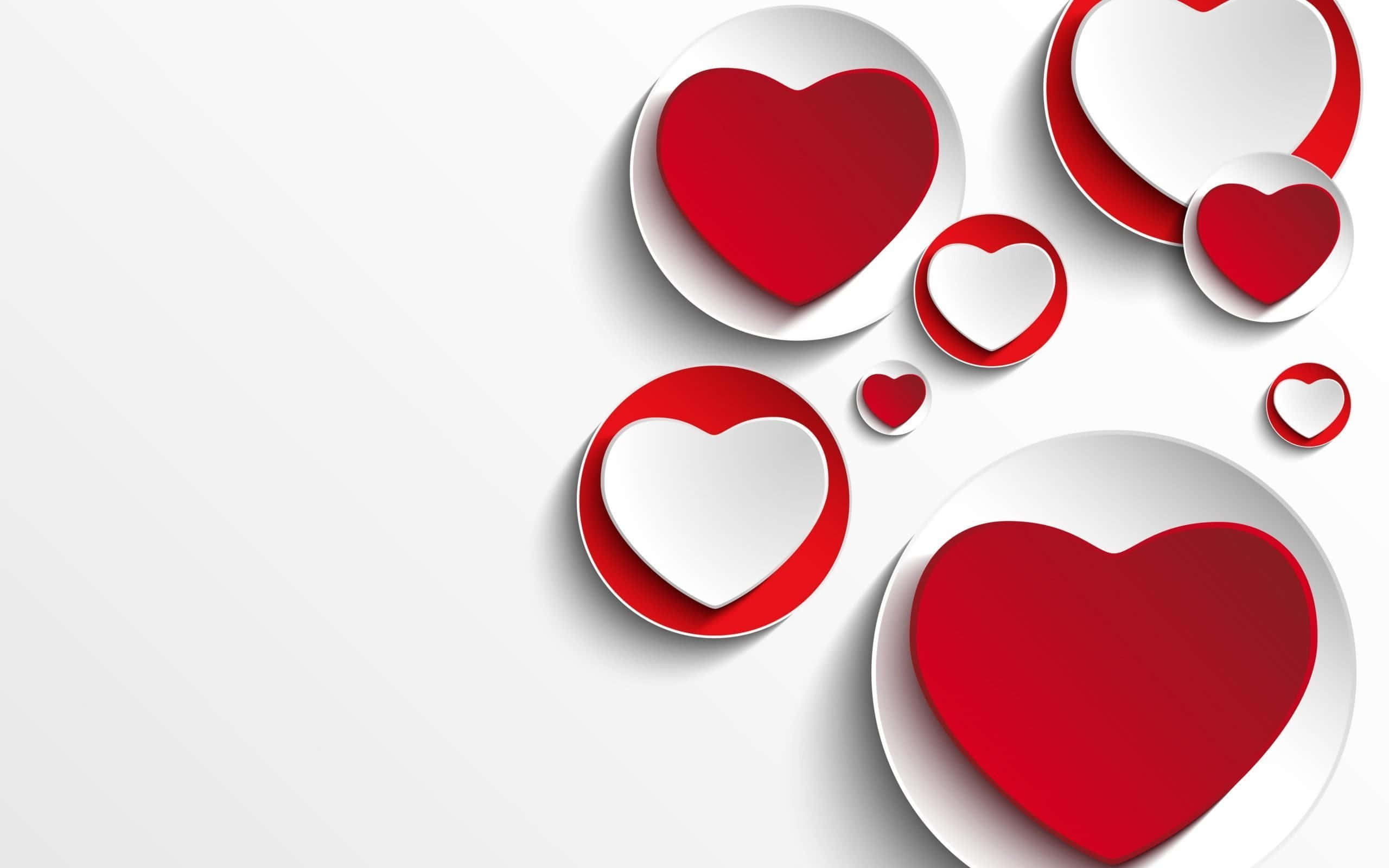 Rămâi stilat și modern cu fundalul Aesthetic Heart! Fundal