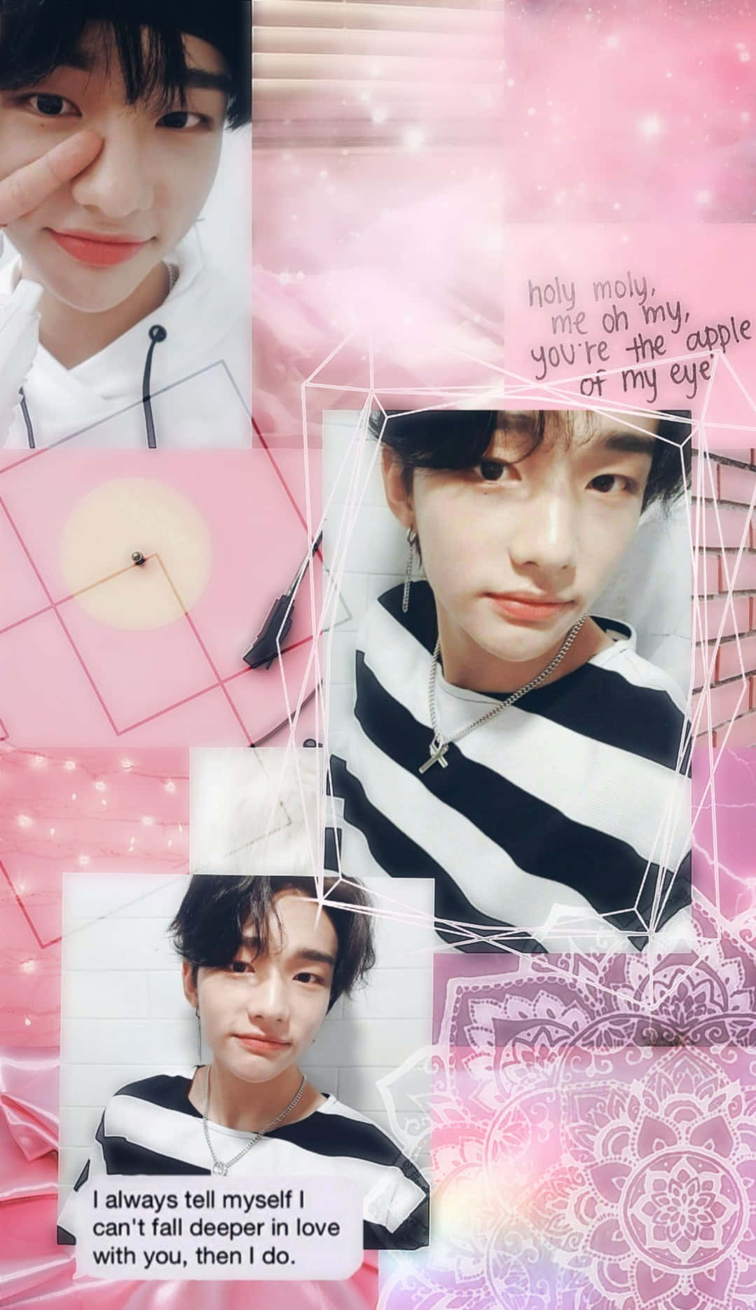 Rapperul sud-coreean Hyunjin cu citate fermecătoare Fundal