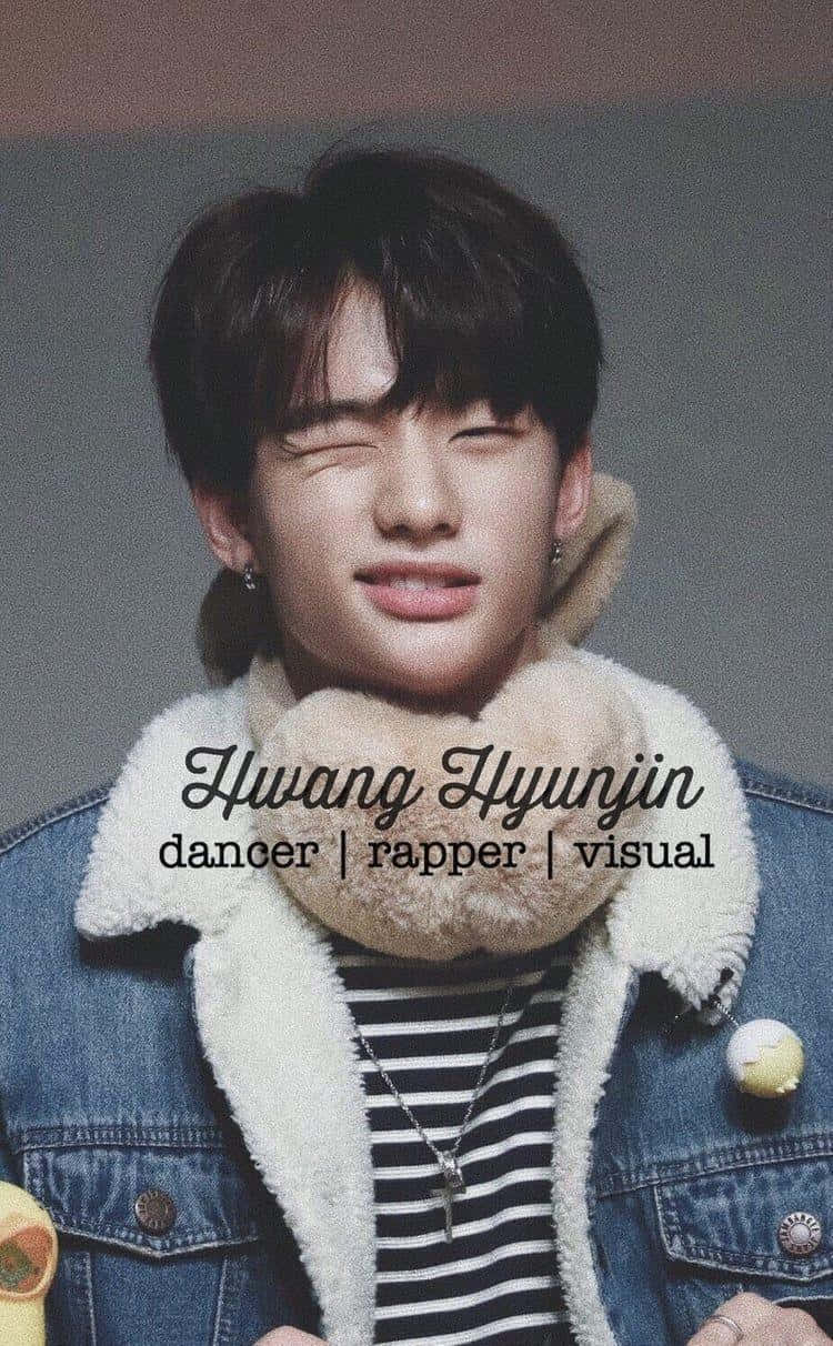 Rapperul sud-coreean Hyunjin face cu ochiul Fundal