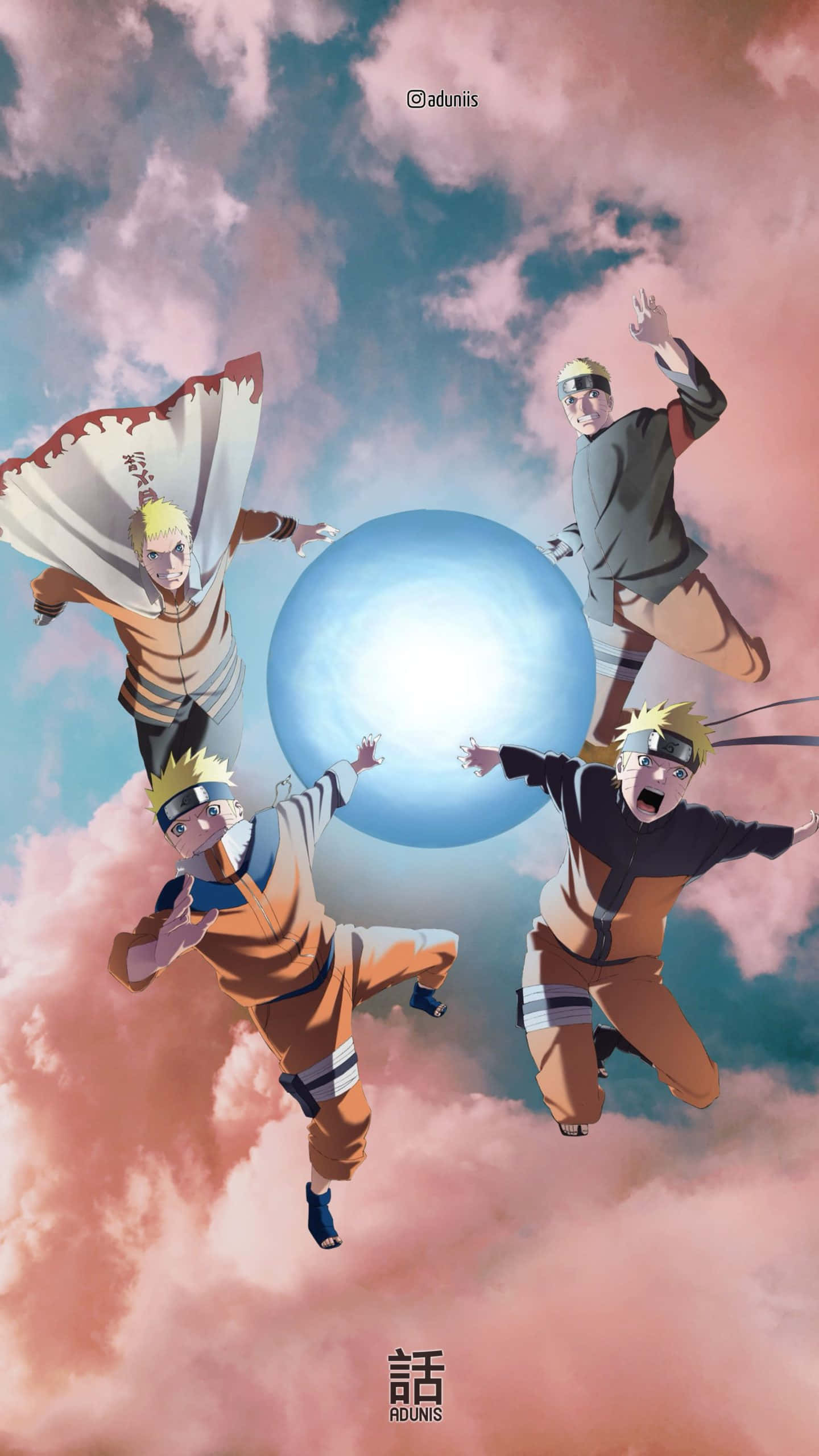 Rasengan Naruto Estetic Telefon Fundal