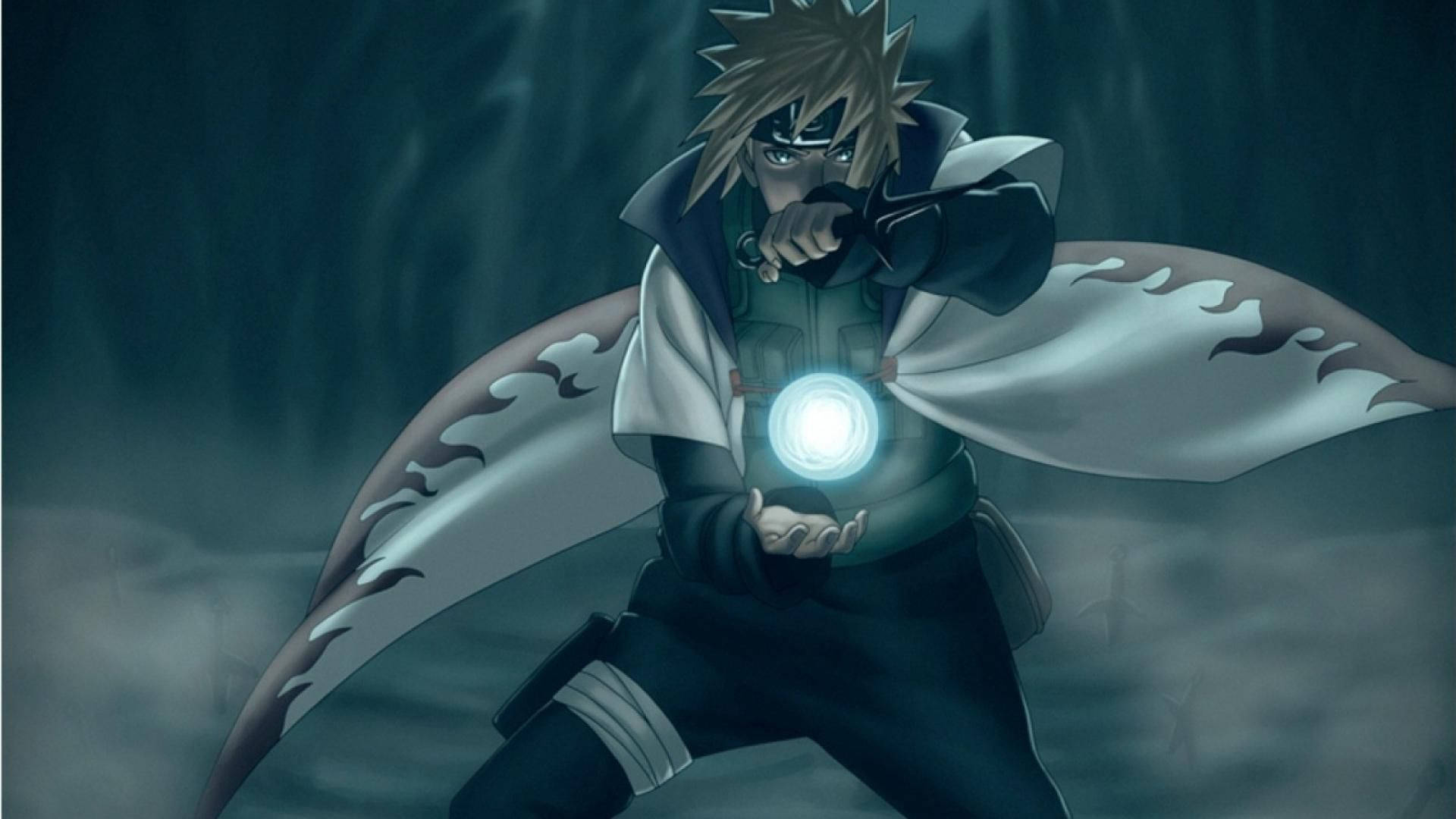 Rasenganul în flăcări al lui Minato! Fundal