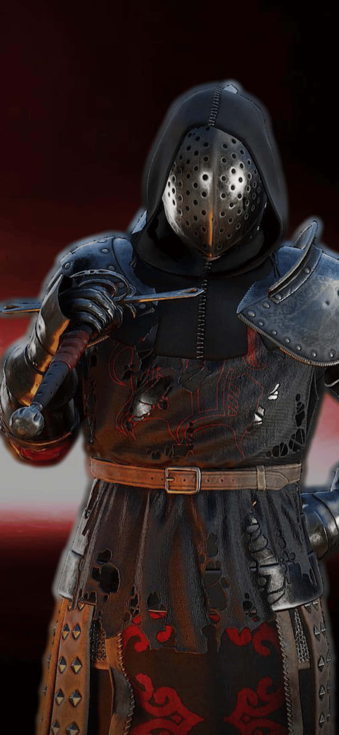 Războinic Negru iPhone Xs Mordhau Fundal