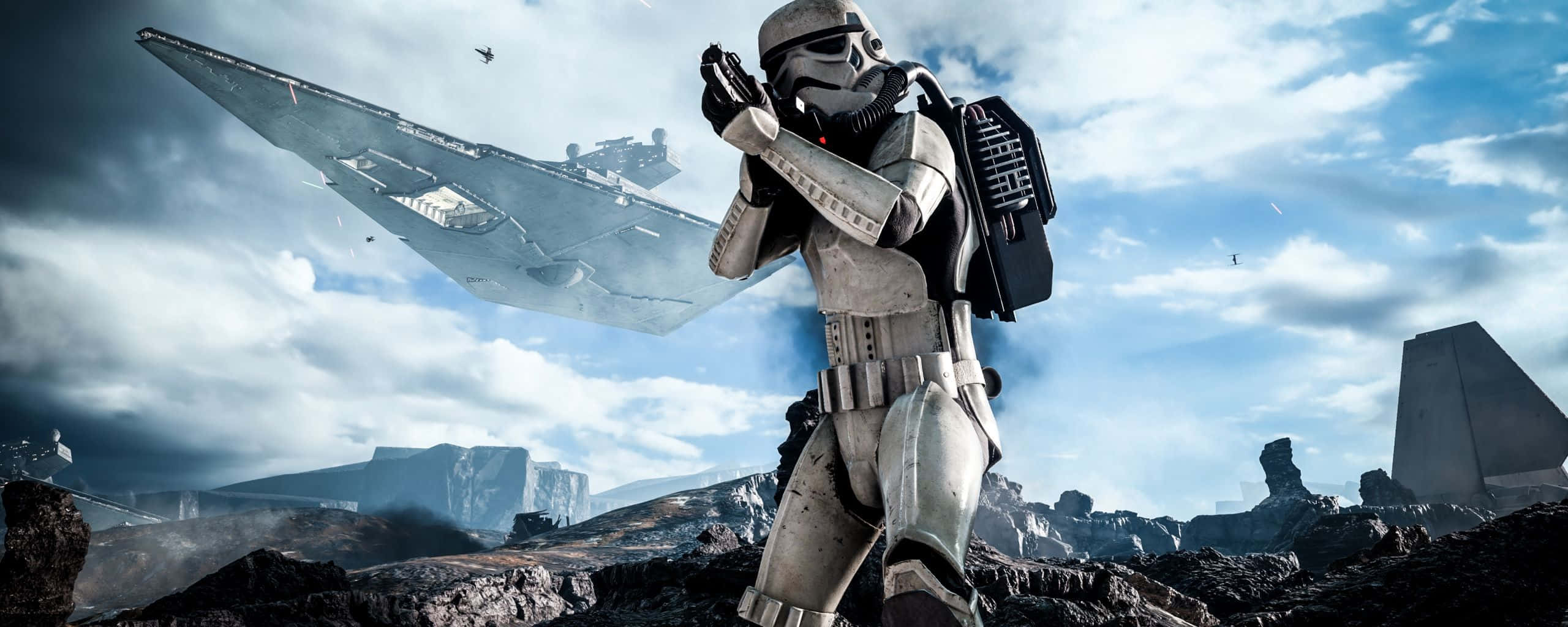 războiul stelelor stormtrooper în deșert Fundal