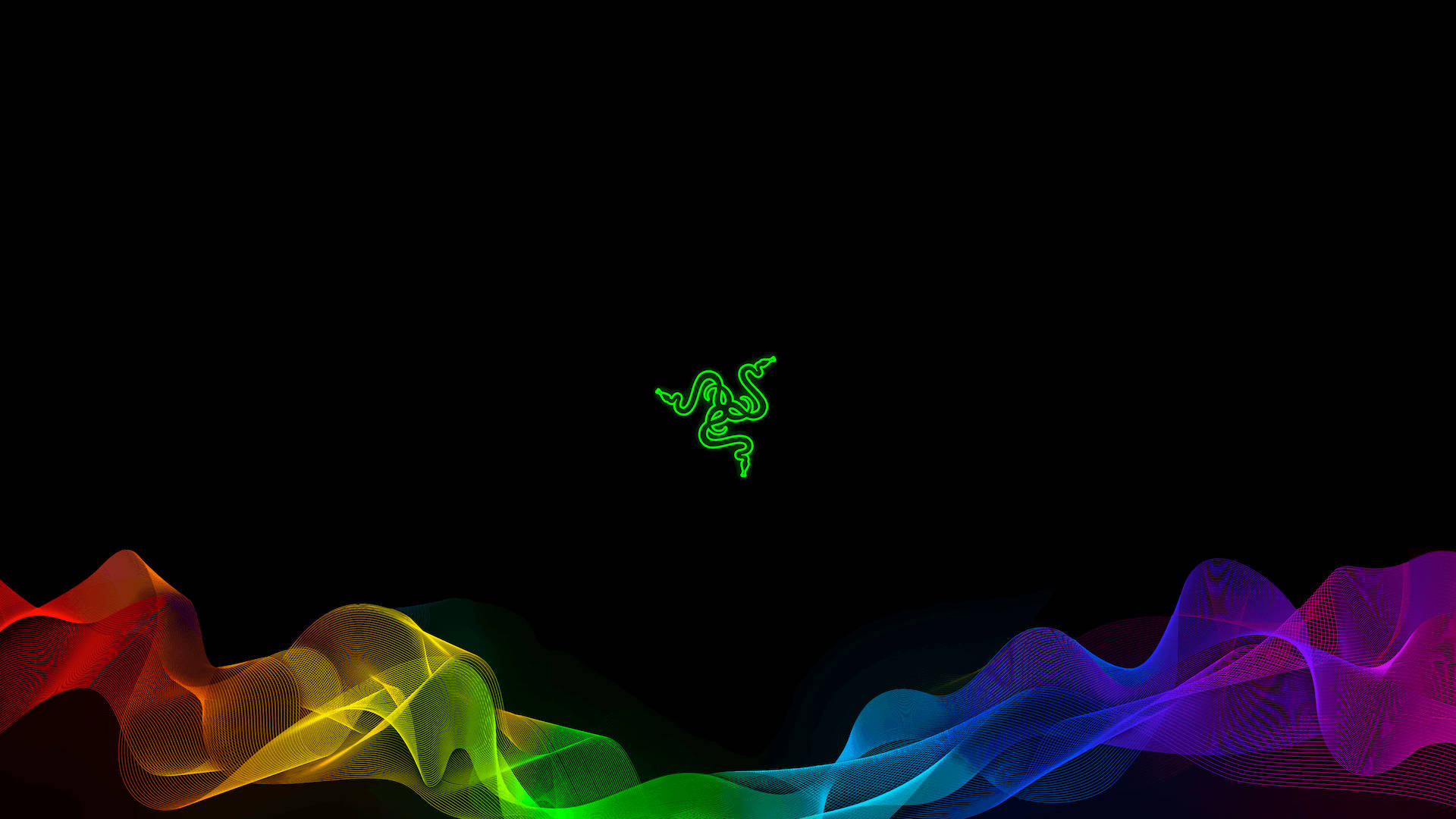 Razer RGB verde 4K Fundal