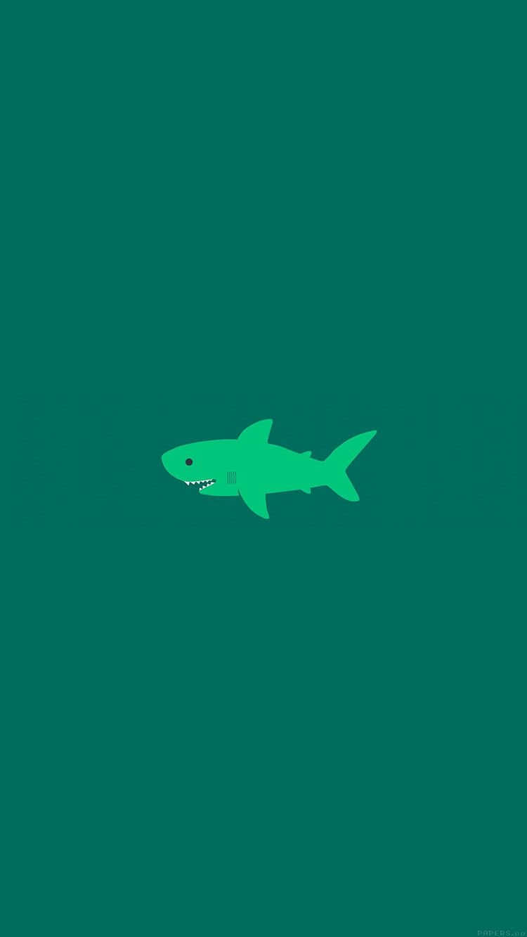 Rechin verde drăguț Fundal
